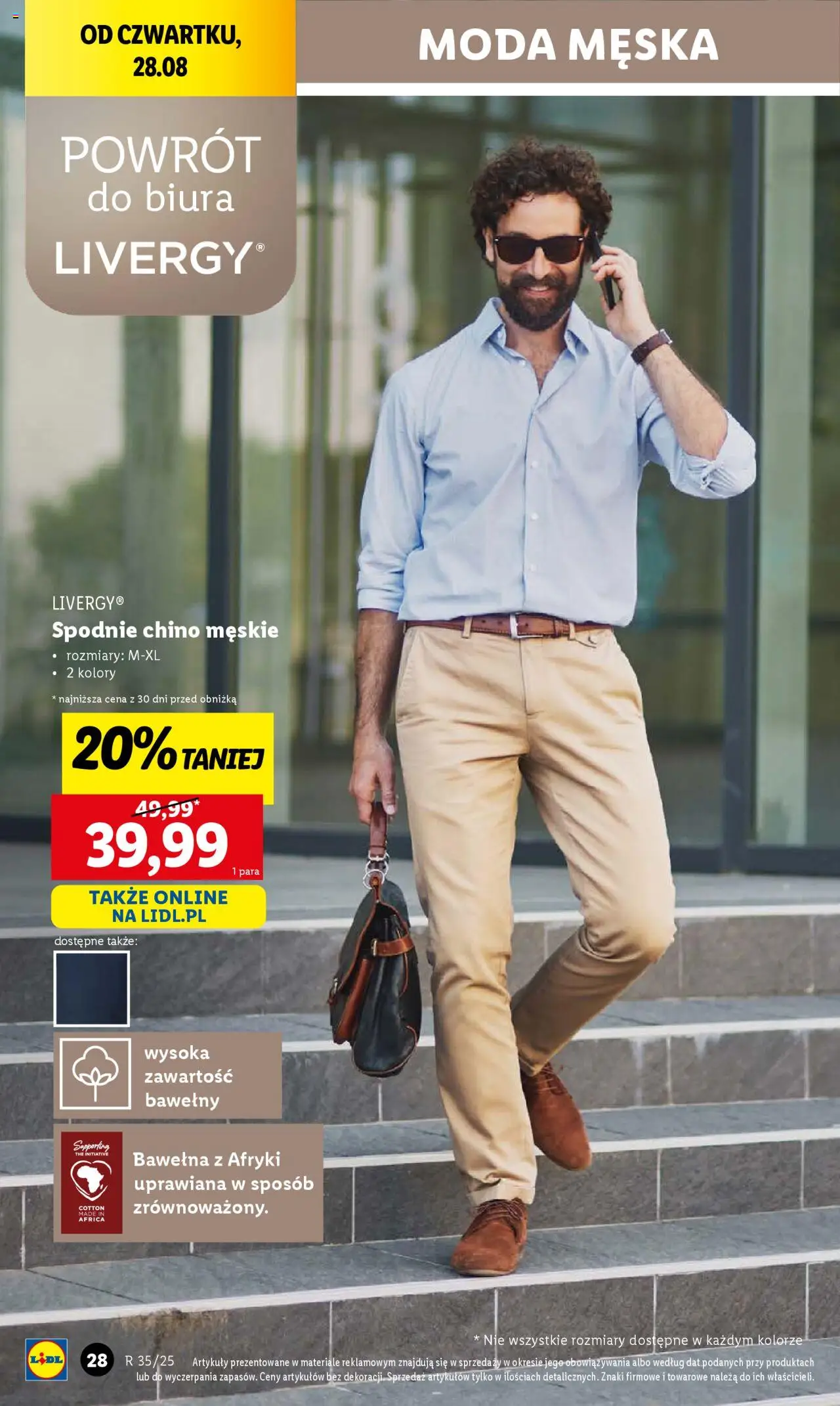 Lidl Katalog od 25.08.2025 | Strona: 28 | Produkty: Spodnie