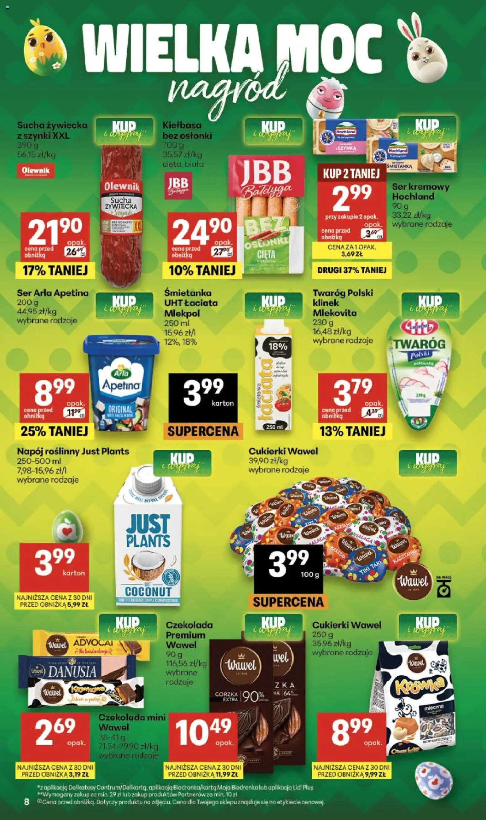 Delikatesy Centrum gazetka od 26.03.2026 | Strona: 8 | Produkty: Kiełbasa, Delikatesy, Ser, Twaróg