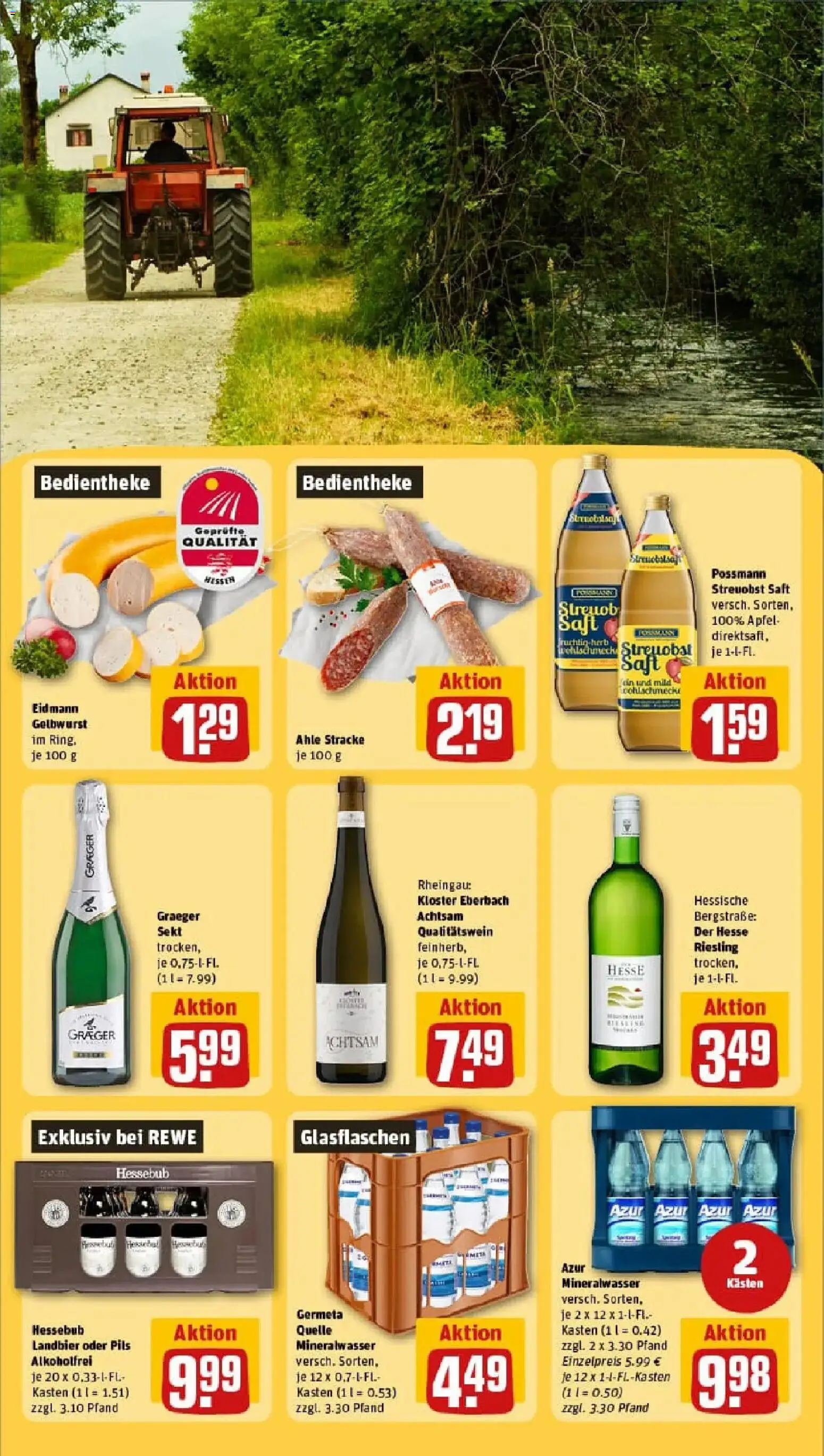 Rewe prospekt Allendorf / Battenfeld	 – gültig ab 26.01.2026 | Seite: 21 | Produkte: Sekt, Äpfel, Mineralwasser, Saft