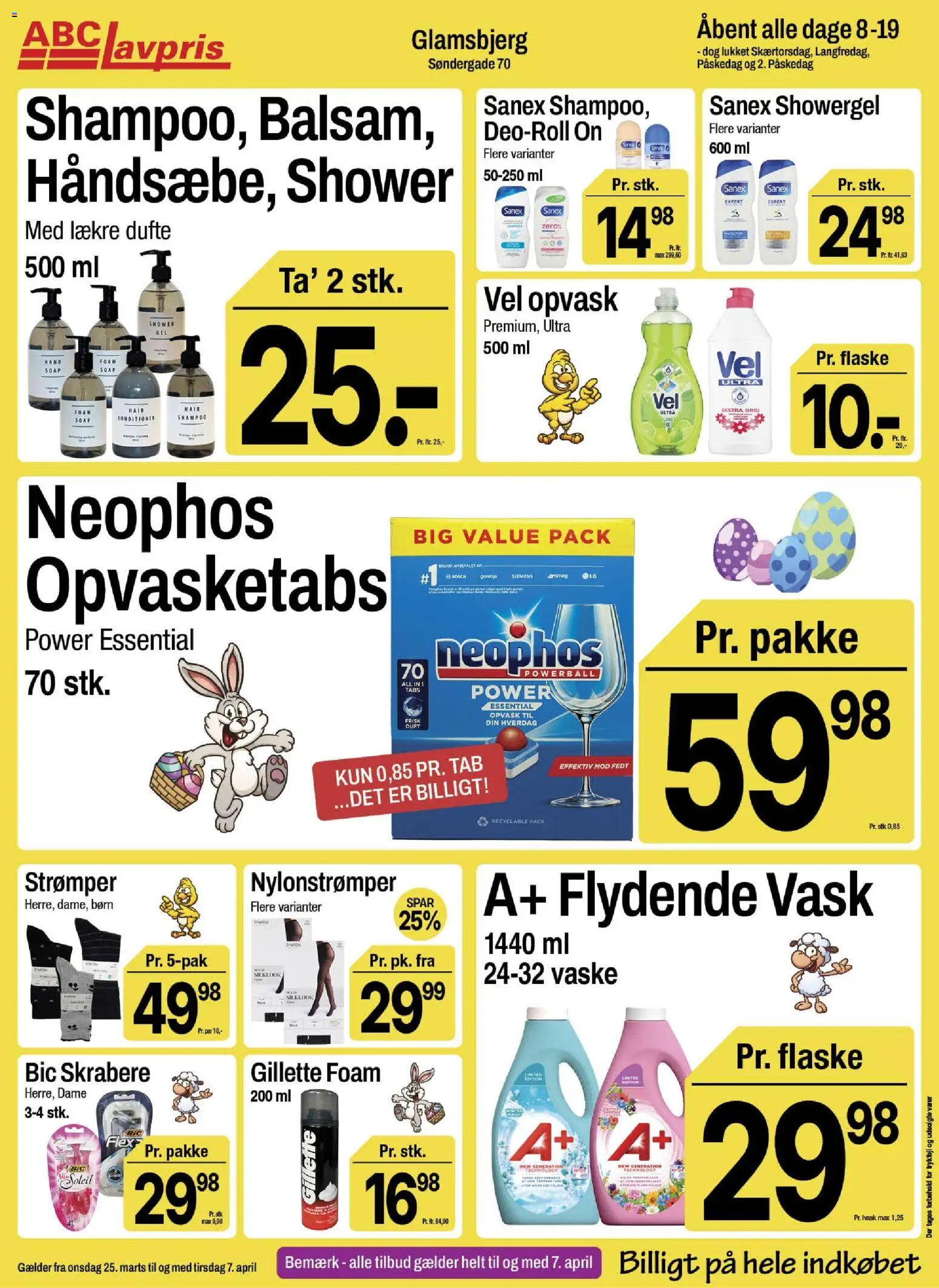 Abc Lavpris tilbudsavis – gyldig fra 25.03.2026 | Side: 15 | Produkter: Shampoo, PC, Strømper, Nylonstrømper
