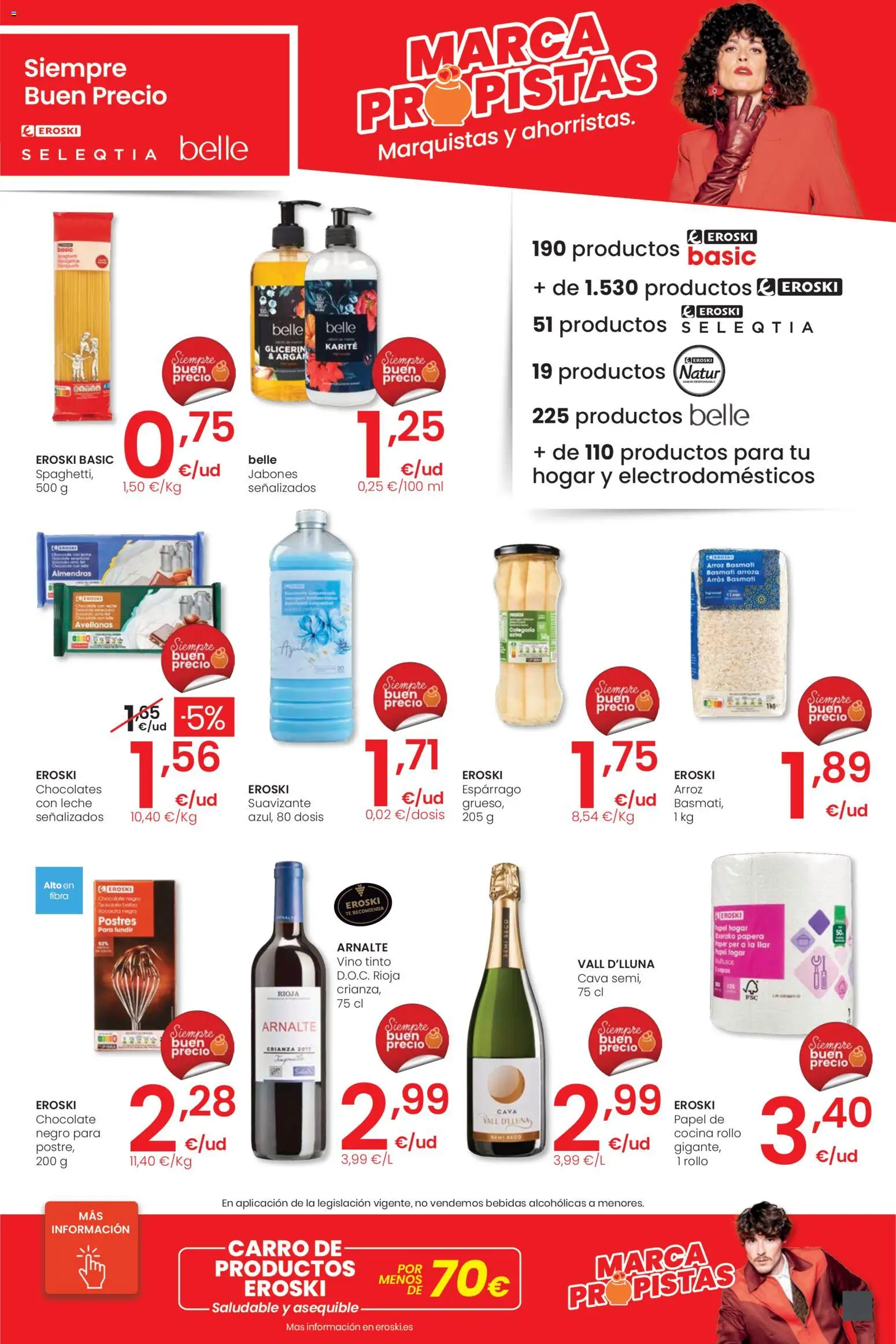 Eroski - City │ válido desde el 30.10.2025 | Página: 3 | Productos: Leche, Vino, Té, Cocina