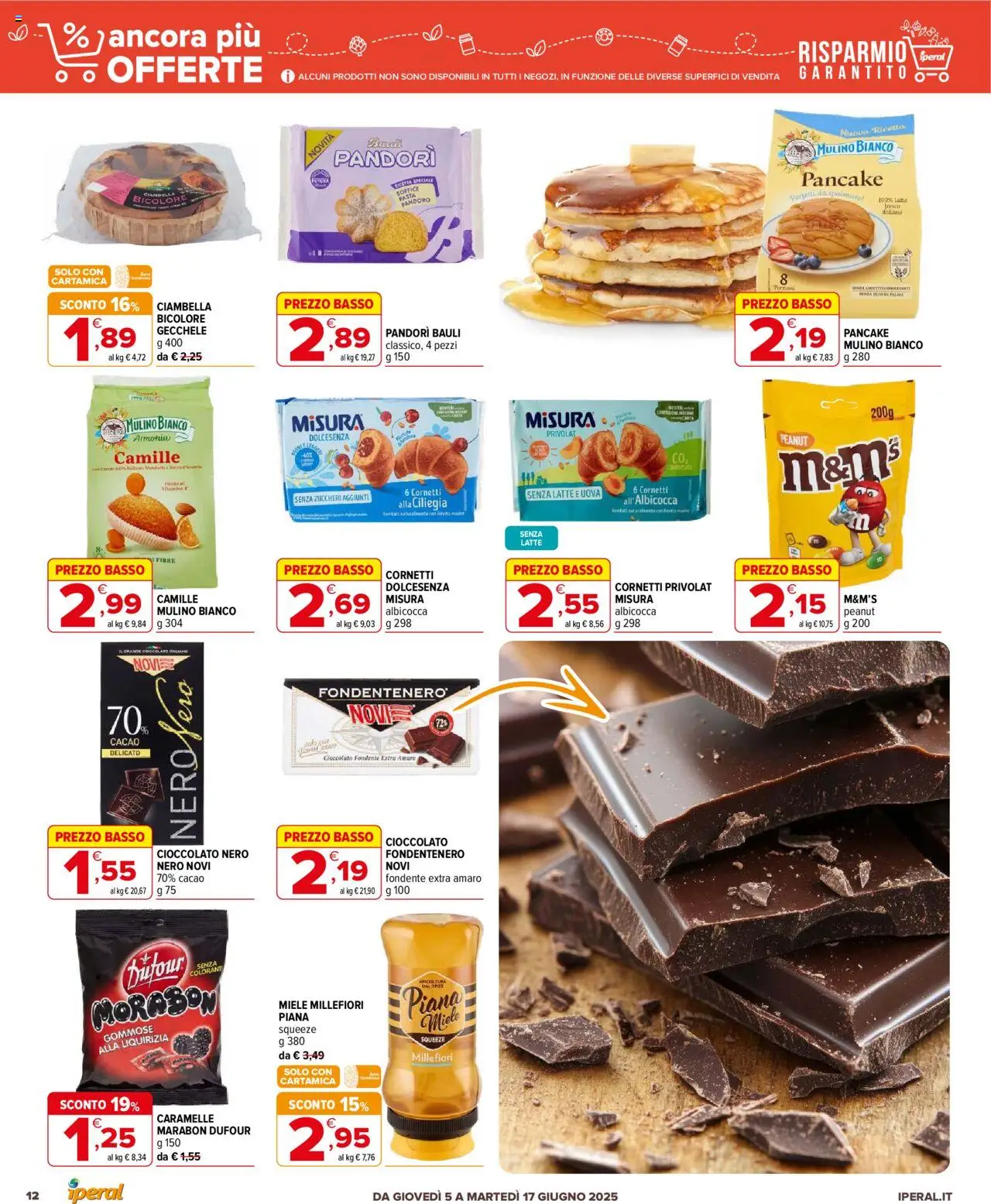 Volantino Iperal del 05.06.2025 | Pagina: 12 | Prodotti: Uova, Latte, Olio, Miele