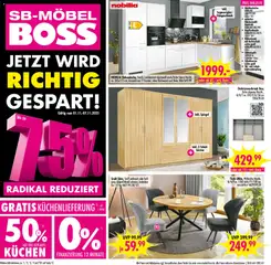 SB Möbel Boss Prospekt Neubrandenburg ab 01.11.2025 gültig