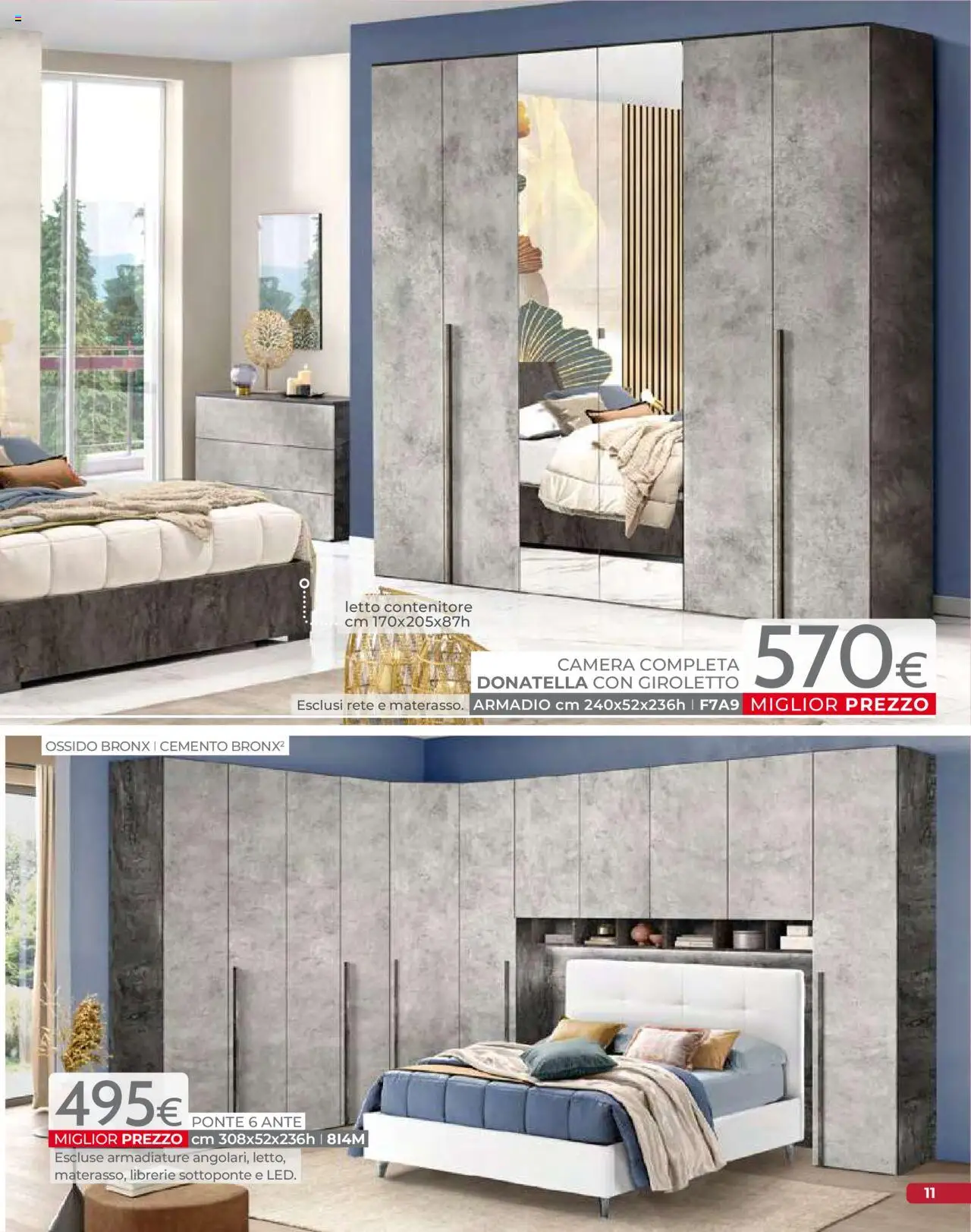 Volantino Mondo Convenienza del 09.09.2025 | Pagina: 13 | Prodotti: Letto contenitore, Contenitore, Letto, Armadio