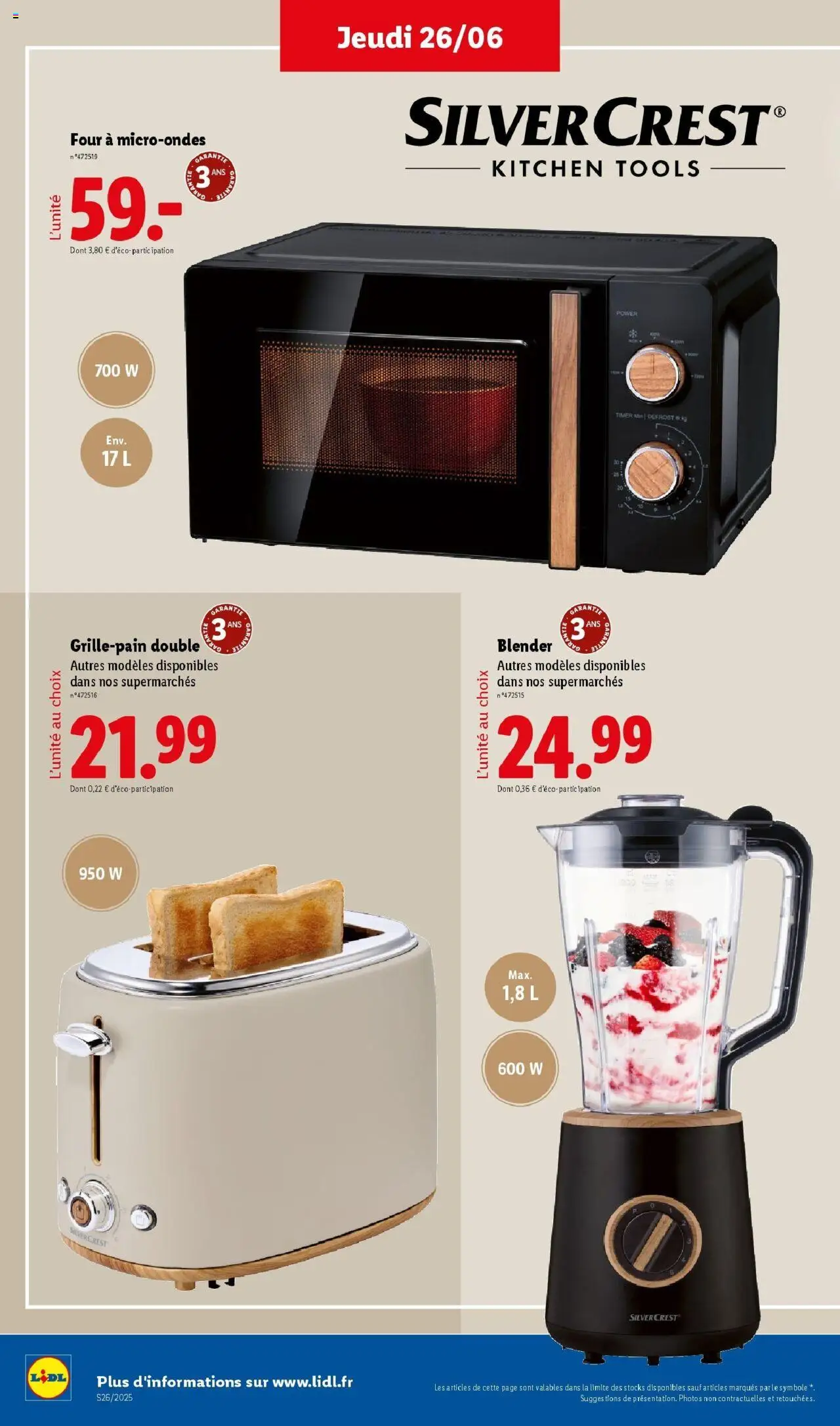  | Page: 48 | Produits: Blender, Four, Grille-pain, Toaster