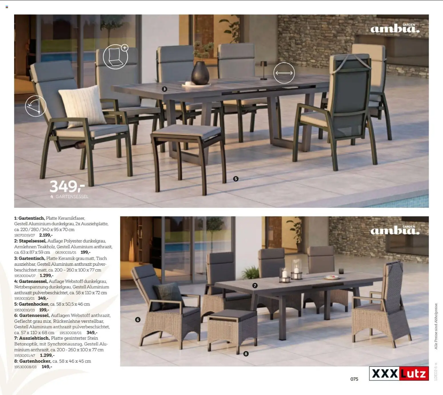 XXXL Lutz My Home Garten – gültig ab 23.02.2026 | Seite: 75 | Produkte: Tisch