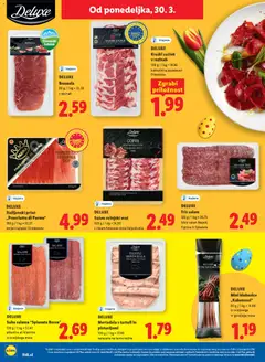 Lidl katalog akcije – veljaven od 26.03.2026 | Stran: 46 | Izdelki: Pršut, Mortadela, Klobasice, Salama