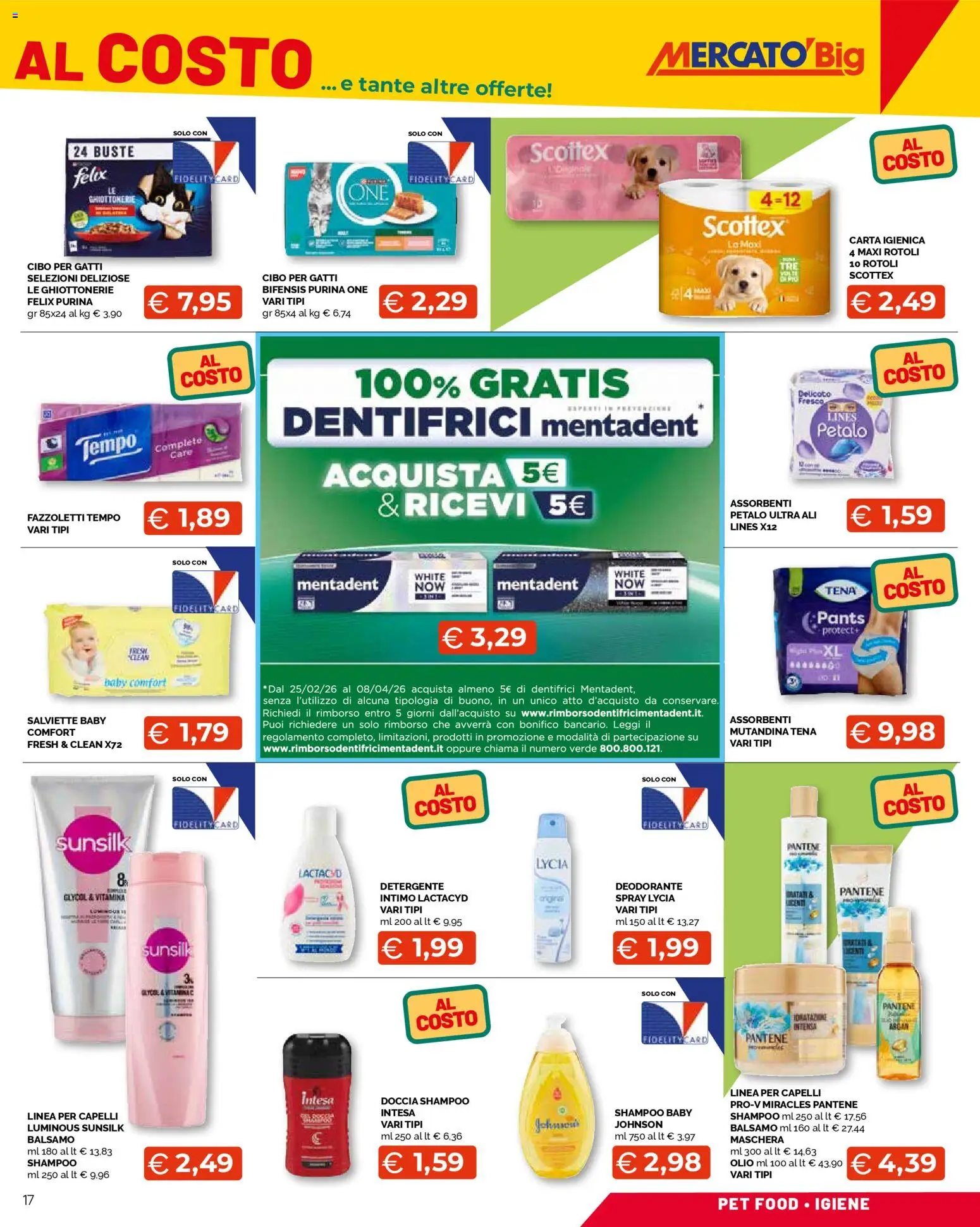 Volantino Mercatò del 09.03.2026 | Pagina: 17 | Prodotti: Balsamo, Carta igienica, Deodorante, Doccia