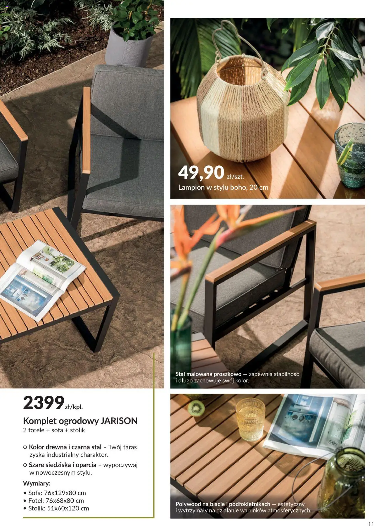 Salony Agata Gazetka - Ogród od 26.05.2025 | Strona: 11 | Produkty: Sofa, Fotel