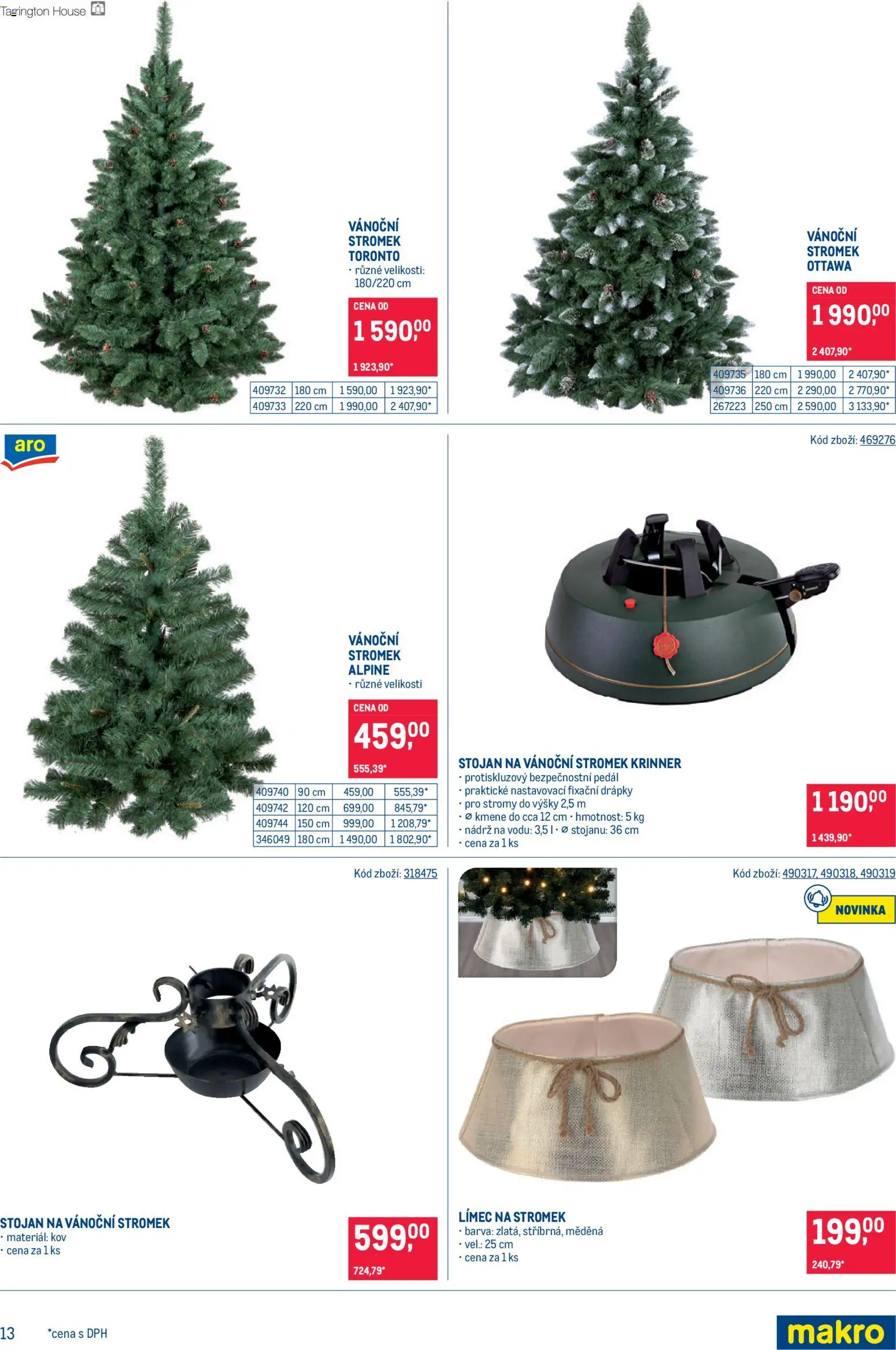 Makro leták - Dekorace od 22.10.2025 | Strana: 13 | Produkty: Stojan na vánoční stromek