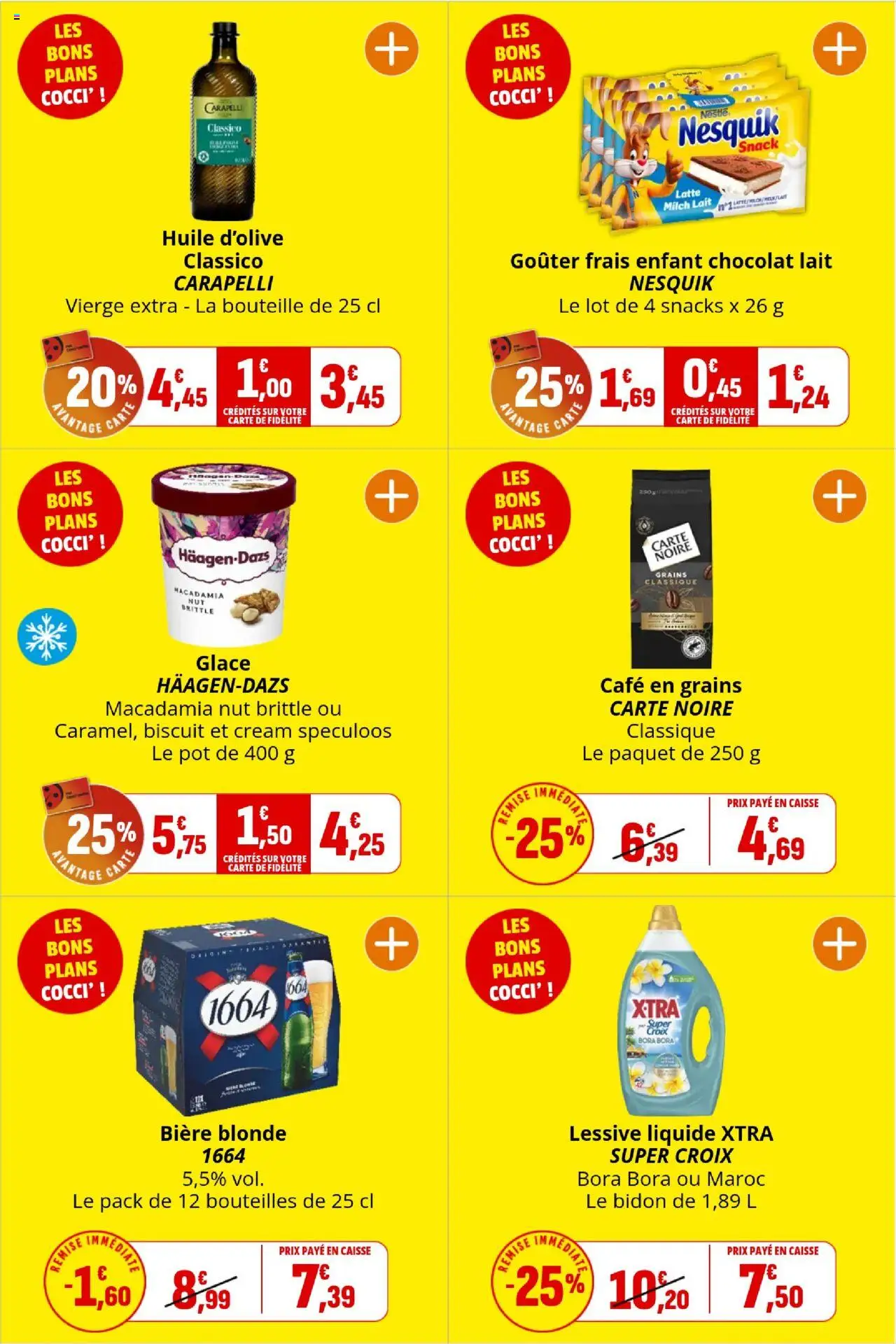  | Page: 3 | Produits: Bière blonde, Café en grains, Lait, Bière