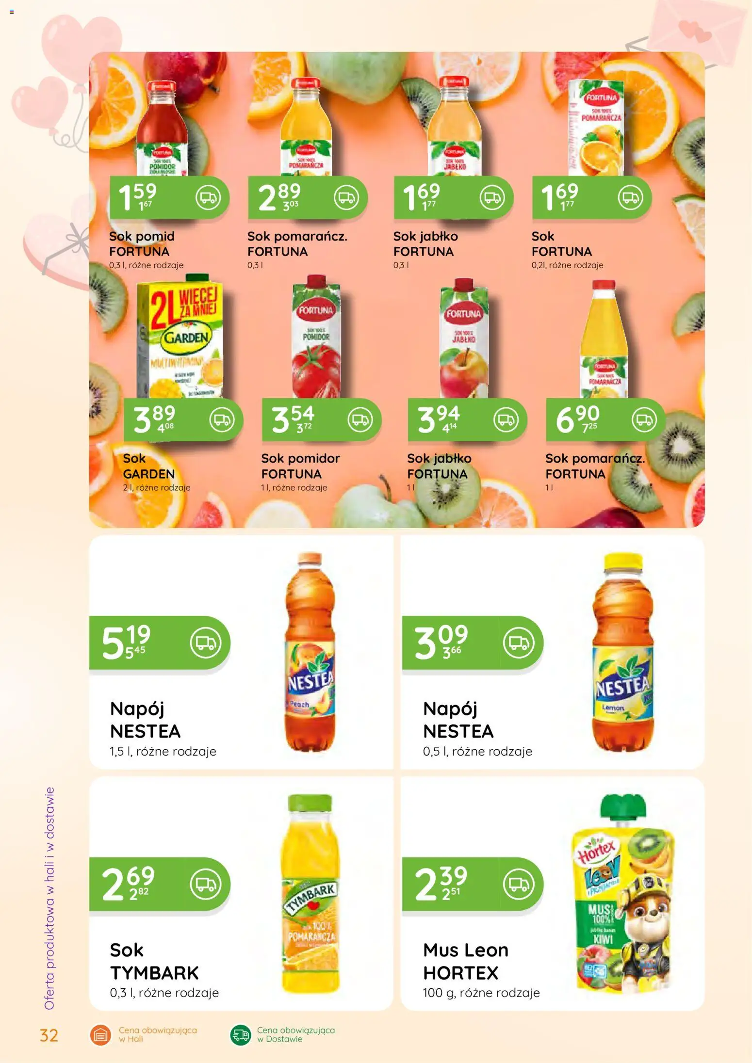 Eurocash Gazetka - Oferta Produktowa od 09.02.2026 | Strona: 32 | Produkty: Sok, Kiwi