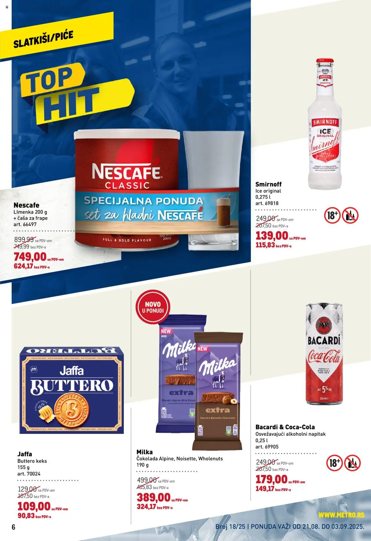 Metro katalog - važi od 21.08.2025 | Strana: 6 | Proizvode: Vodka, Puter, Čokolada, Nescafé