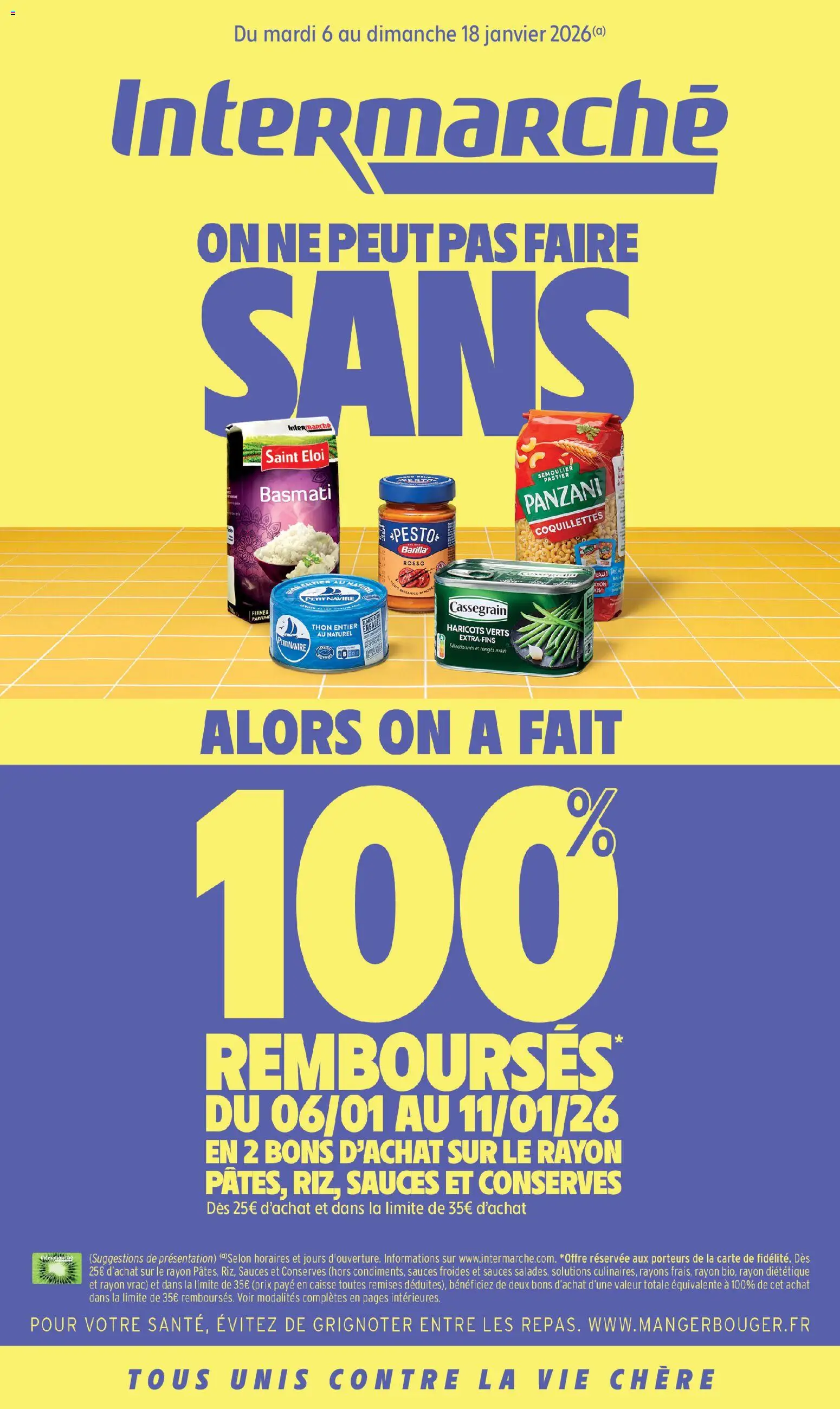 {H1} | Page: 1 | Produits: Haricots verts, Pesto, Thon, Coquillettes