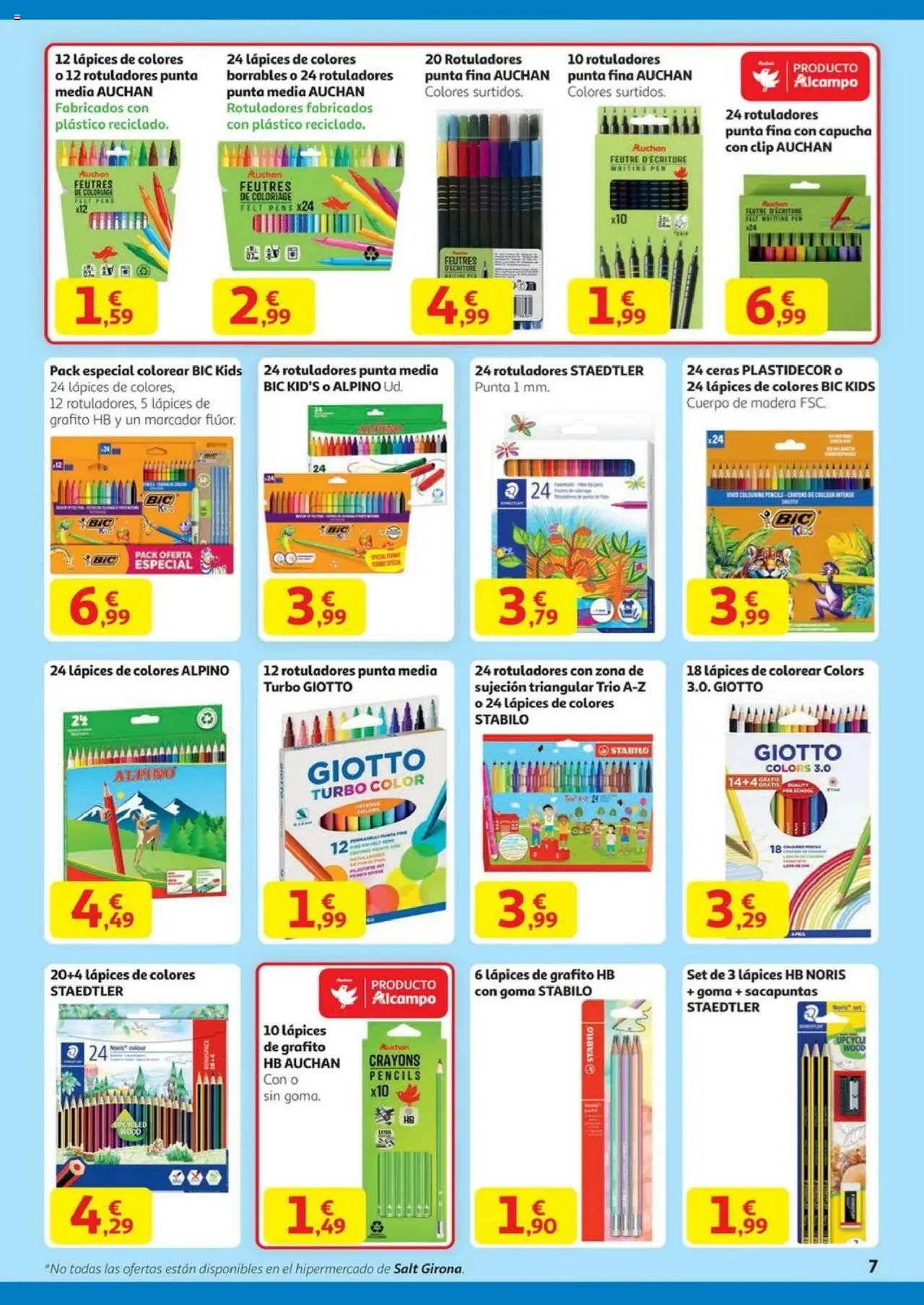 Alcampo - HP Nacional  │ válido desde el 14.08.2025 | Página: 7 | Productos: Sacapuntas