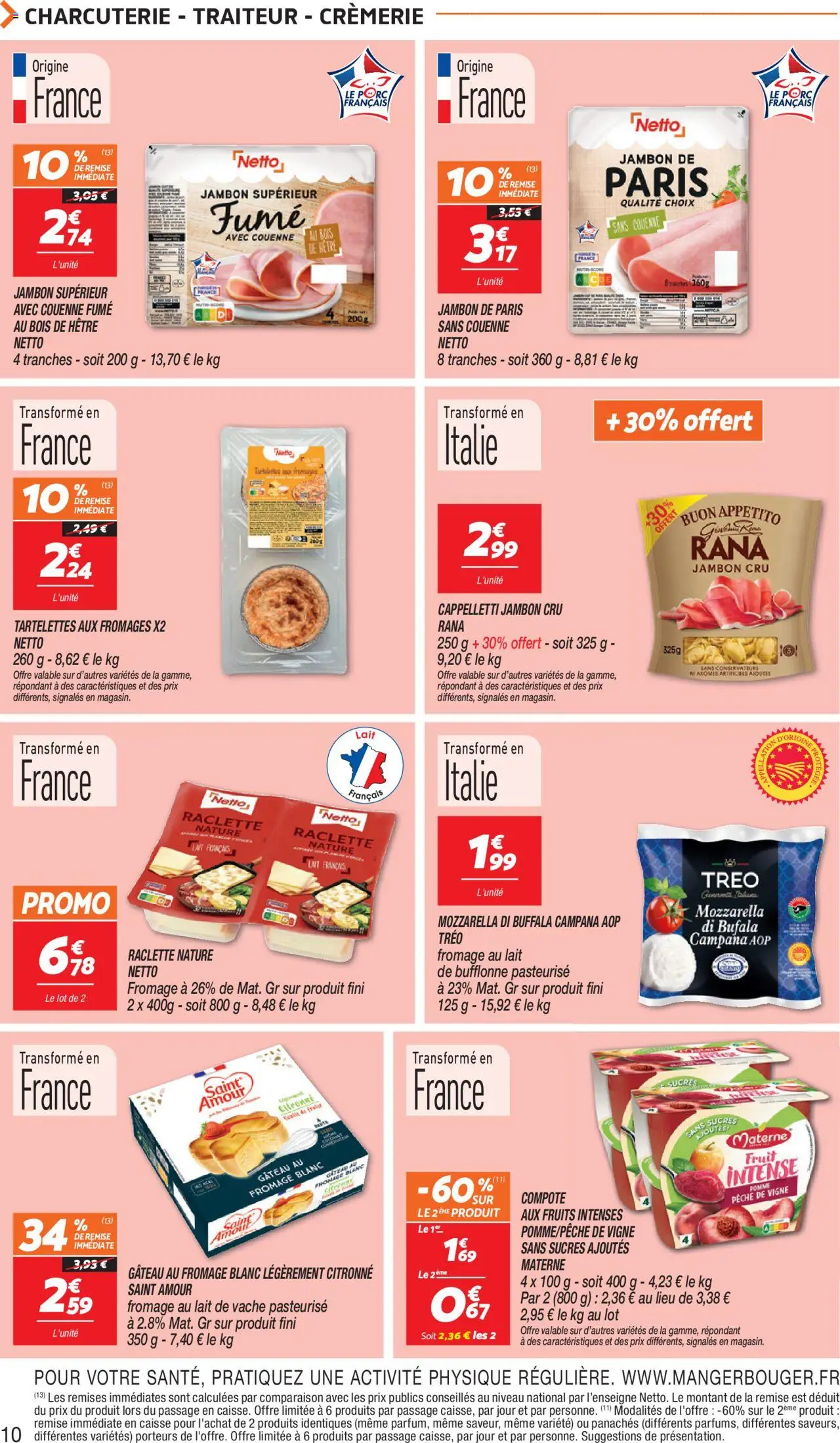 {H1} | Page: 10 | Produits: Jambon Cru, Pomme, Fromage, Jambon