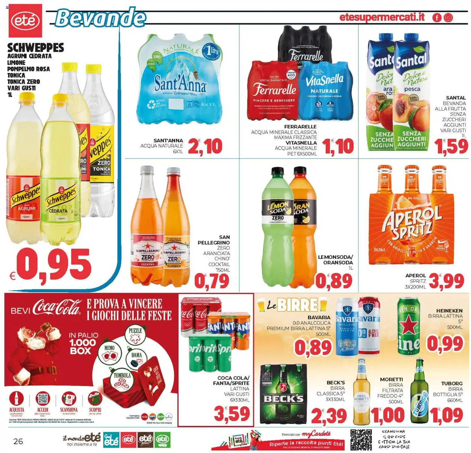 Volantino Eté del 02.12.2025 | Pagina: 26 | Prodotti: Tè, Limone, Acqua minerale, Bottiglia