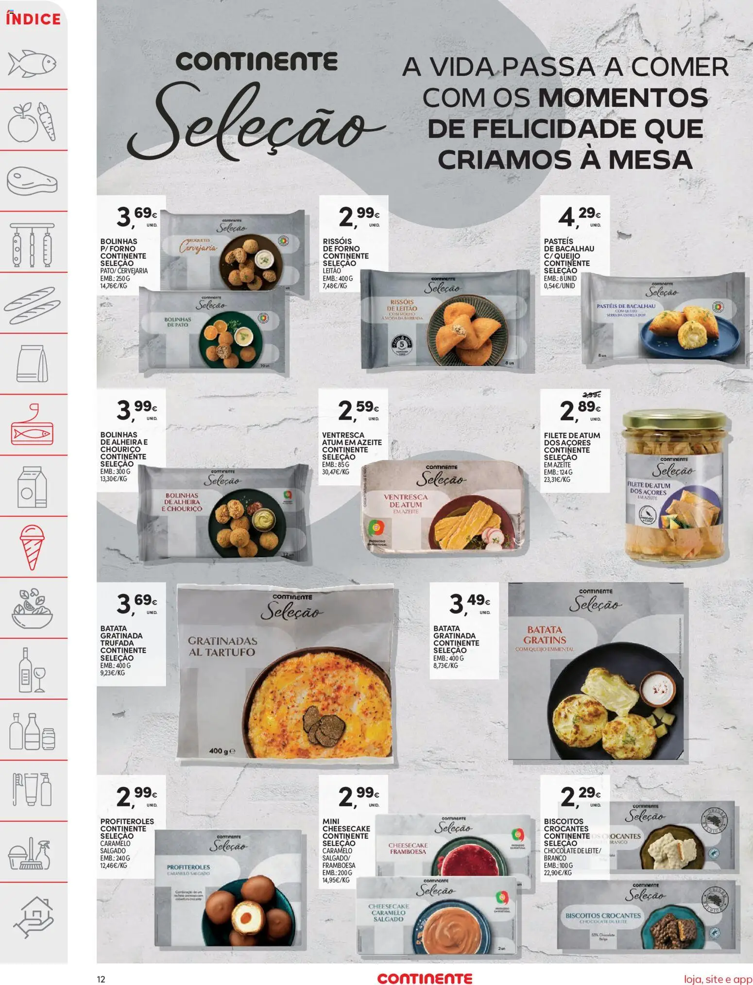 Continente folheto │ válido de 26.12.2025 | Página: 12 | Produtos: Azeite, Bacalhau, Queijo, Chocolate