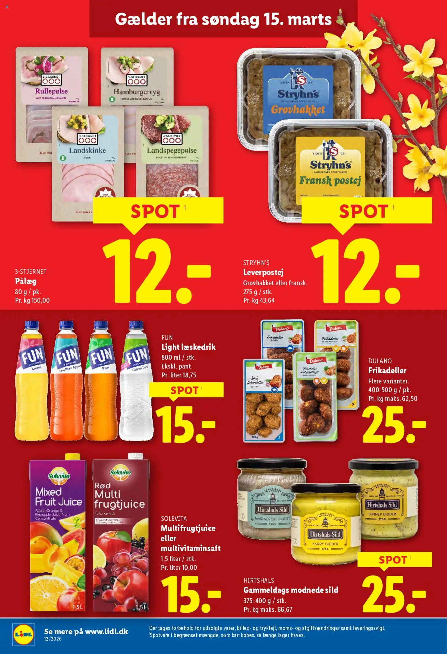 Lidl tilbudsavis – gyldig fra 15.03.2026 | Side: 21 | Produkter: Juice, Rullepølse, Hindbær, Frikadeller