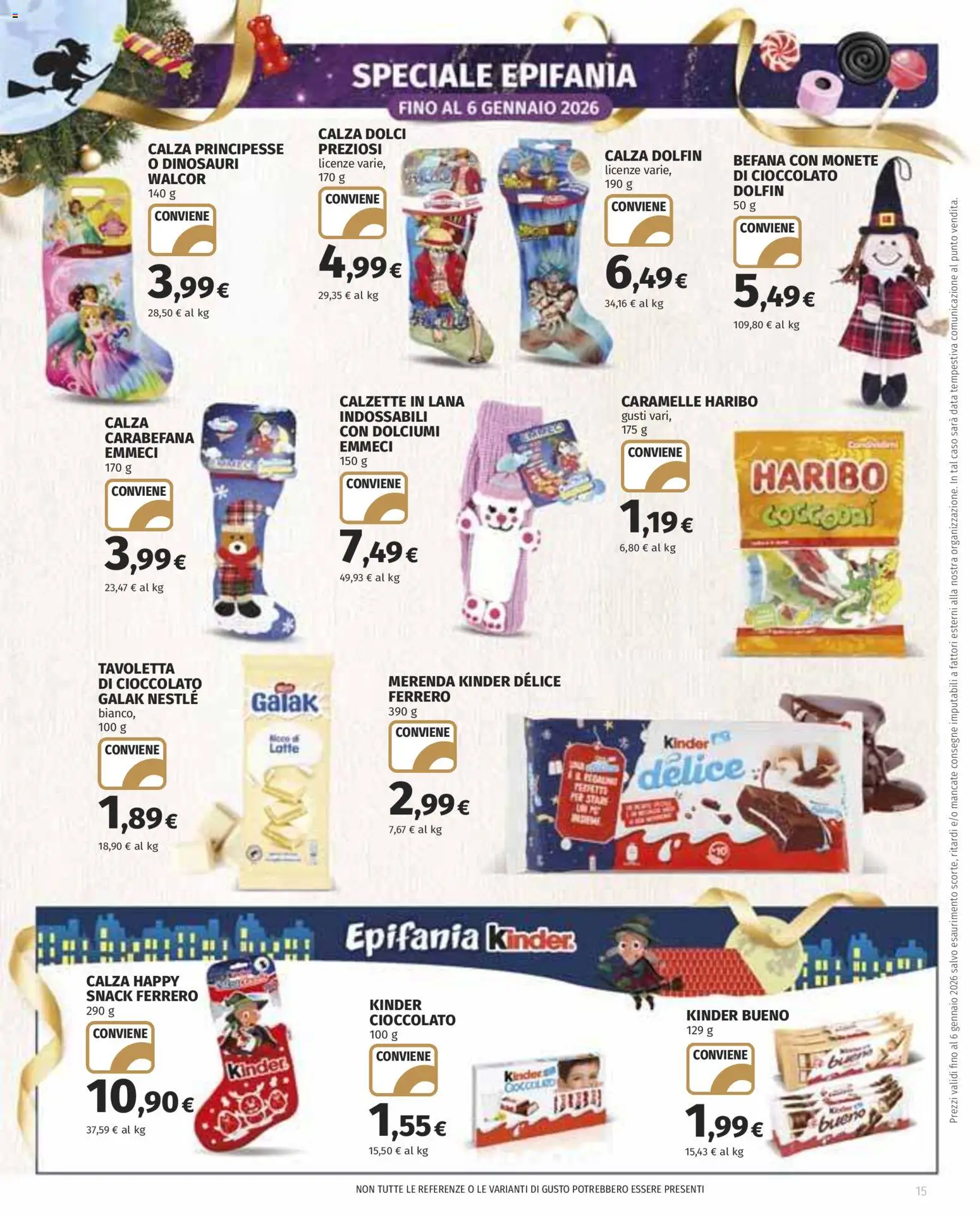 Volantino COOP del 22.12.2025 | Pagina: 15 | Prodotti: Cioccolato, Caramelle, Data