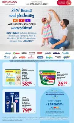 Rossmann Mit P&G Marken sparen ab 27.10.2025 gültig