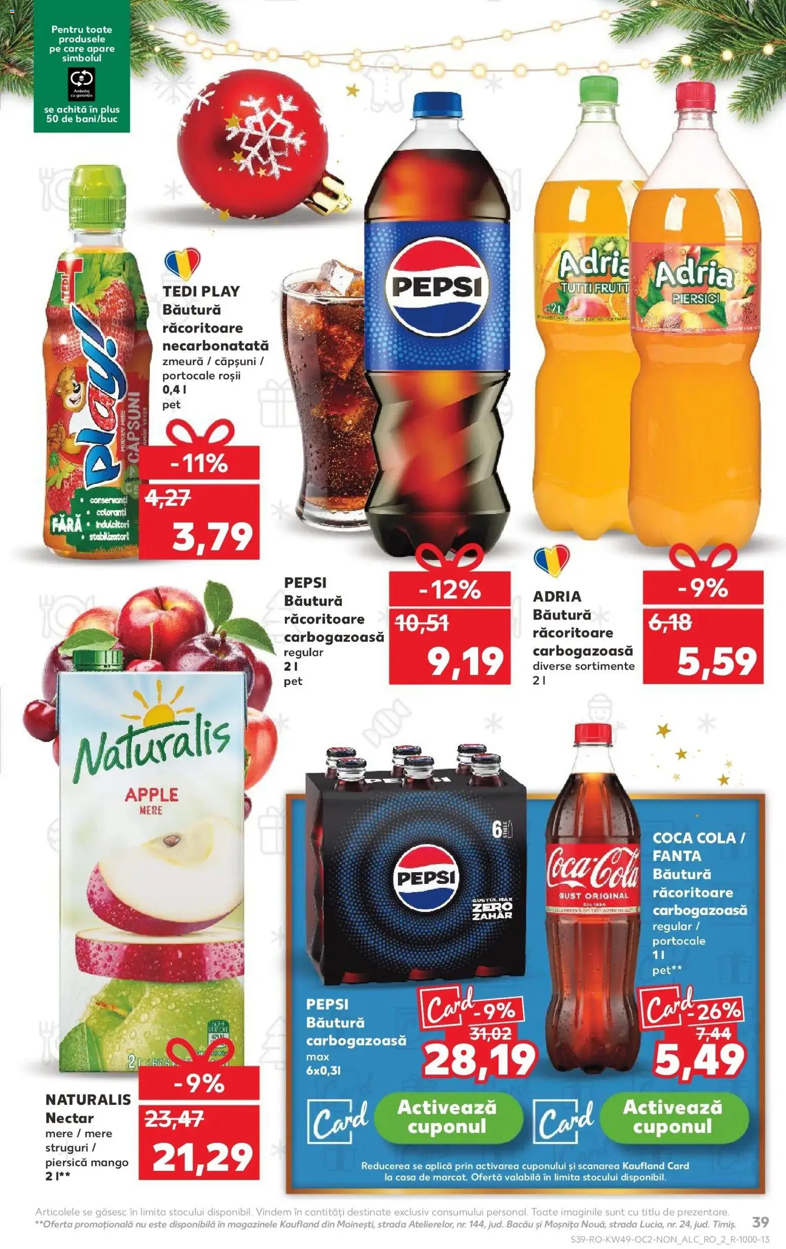 Noul catalog Kaufland – valabil de la 03.12.2025 | Pagină: 39 | Produse: Piersică, Zmeură, Mere, Căpșuni