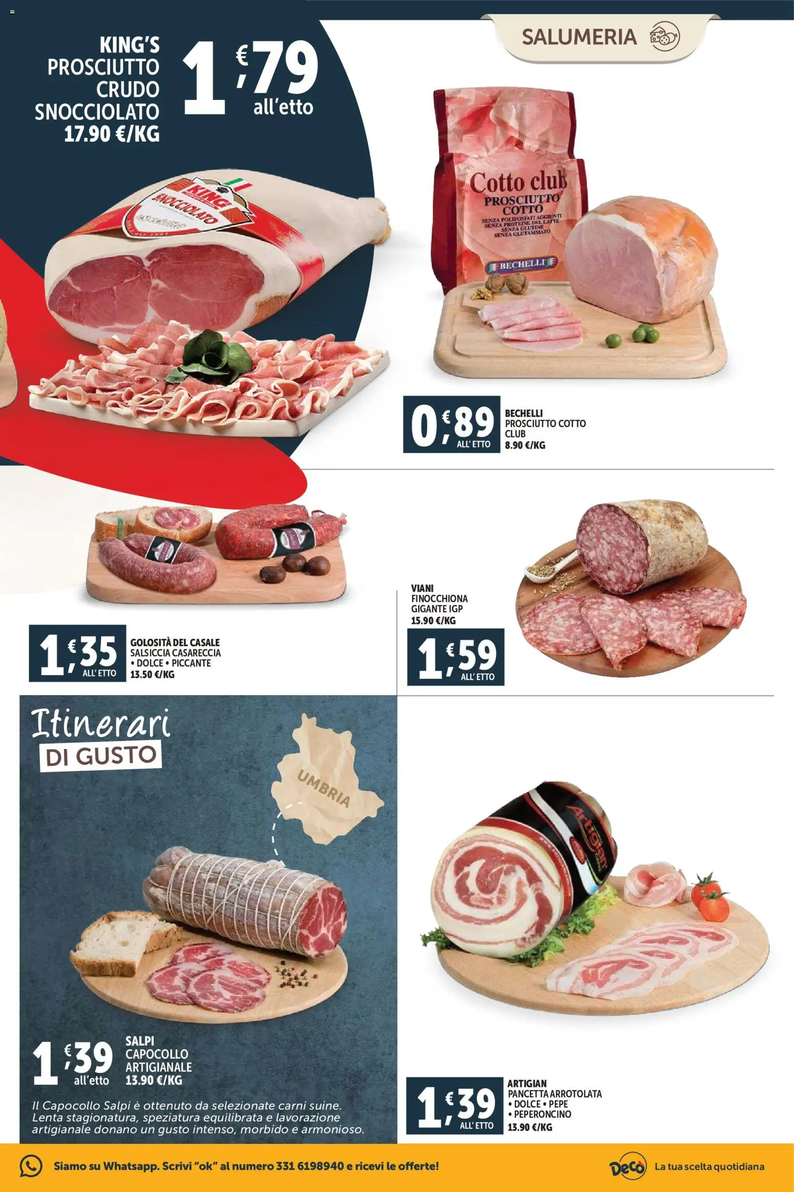 Volantino Decò del 20.01.2026 | Pagina: 3 | Prodotti: Prosciutto Cotto, Pancetta, Pepe, Peperoncino