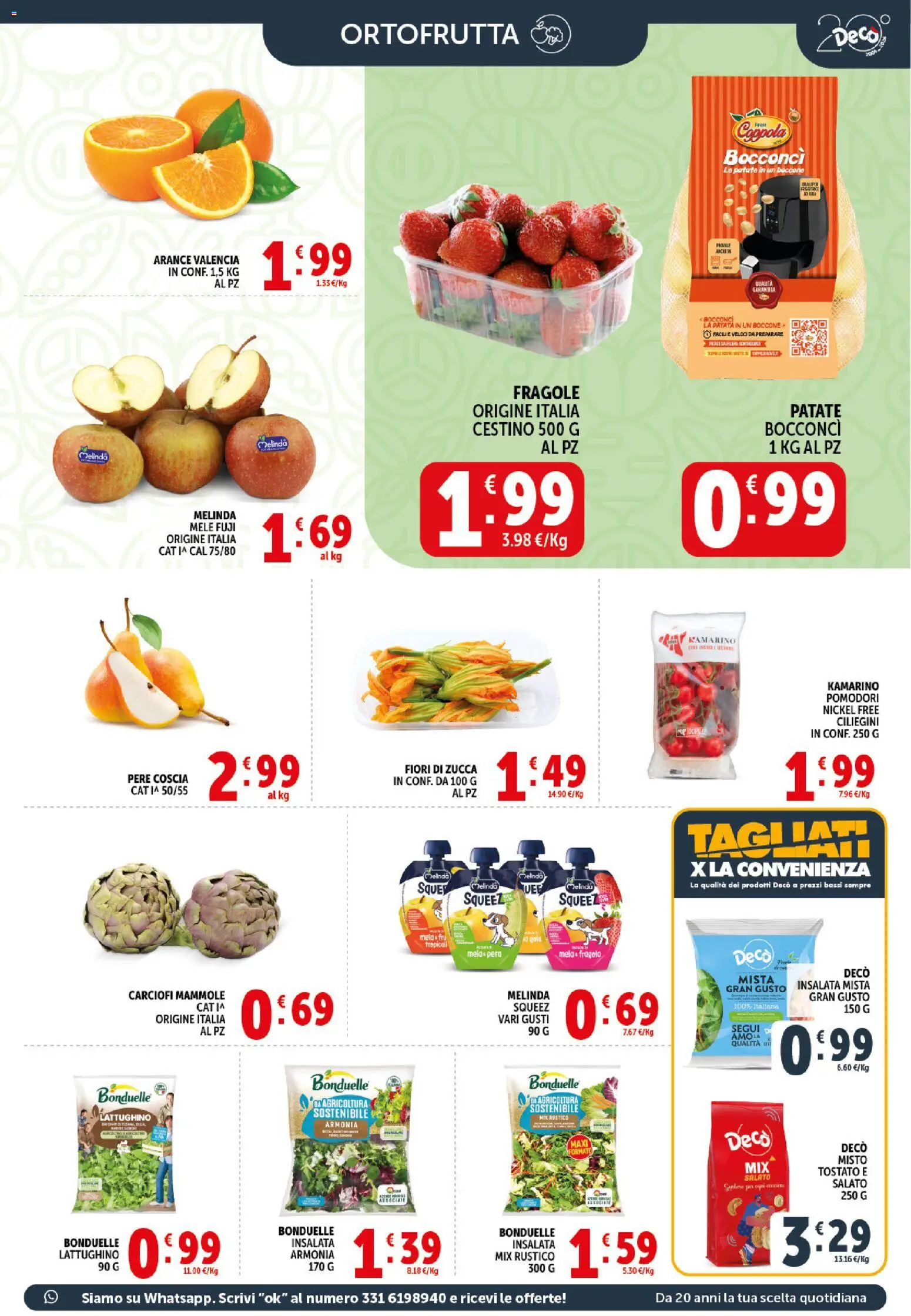 Volantino Decò del 21.04.2026 | Pagina: 5 | Prodotti: Mele, Fragole, Pomodori, Carciofi