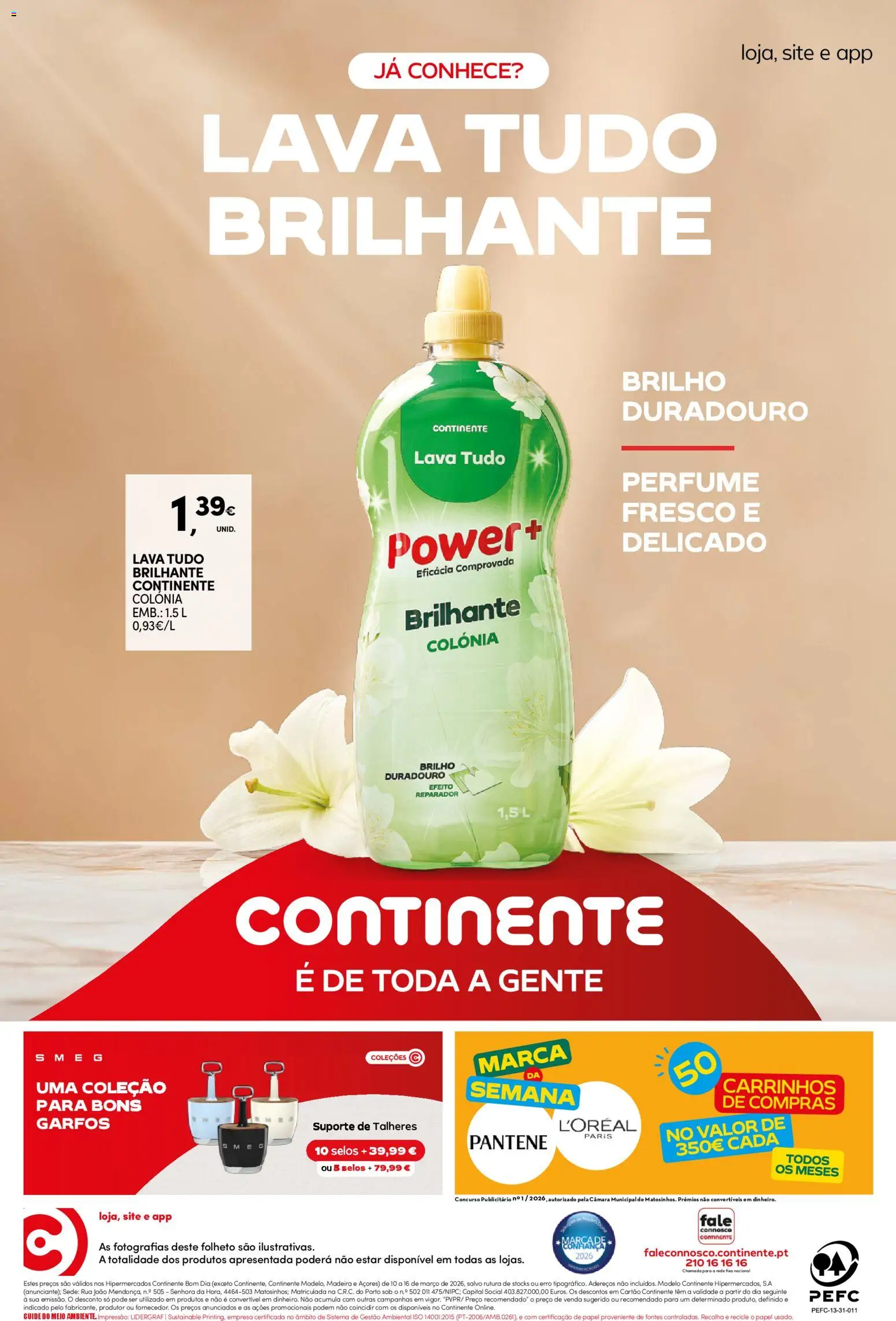 Continente Semanal Continente Bom Dia │ válido de 10.03.2026 | Página: 24 | Produtos: Talheres, Perfume, Garfos