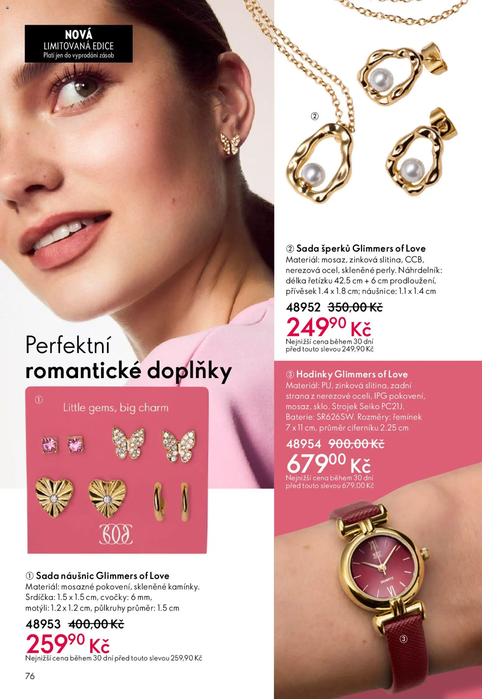 Oriflame katalog č.03/2026 od 11.02.2026 | Strana: 76 | Produkty: Hodinky, Naušnice, Baterie