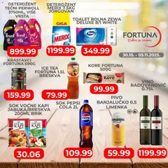 Fortuna Market nedelna ponuda - pregled Fortuna Market kataloga - važi od 30.10.2025 | Strana: 2 | Proizvode: Perwoll, Sok, Vino, Pivo