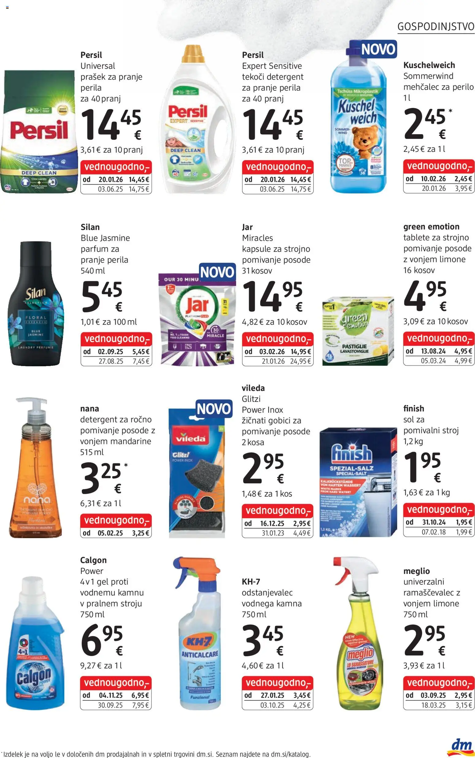 Novi DM Drogerie Markt katalog ponudbe – veljaven od 02.03.2026 | Stran: 27 | Izdelki: Prašek, Pomivalni stroj, Parfum, Mehcalec za perilo