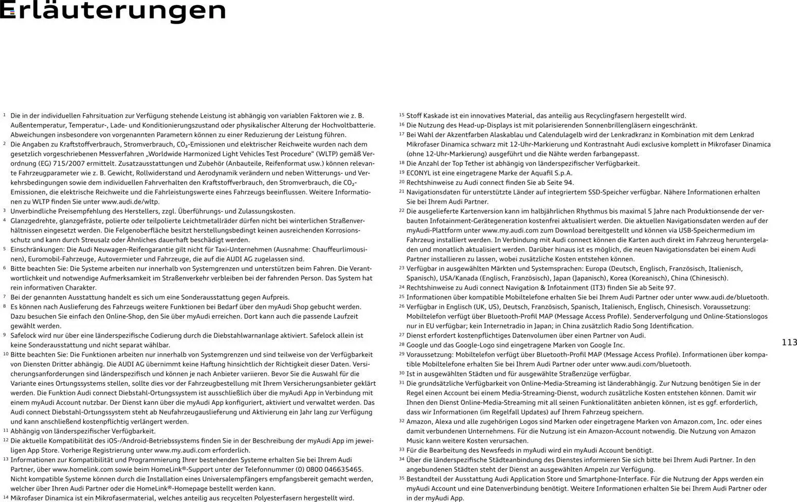 Audi e-tron GT – gültig ab 28.10.2025 | Seite: 113 | Produkte: Top, Navigation, Radio