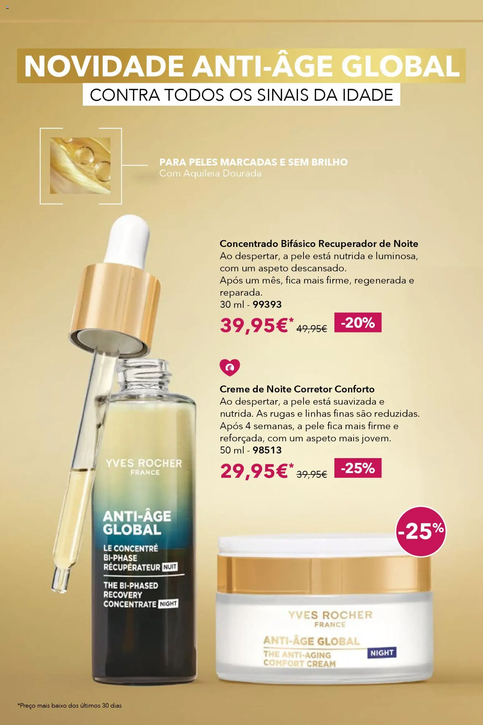 Yves Rocher catálogo 4 │ válido de 12.03.2026 | Página: 22 | Produtos: Dourada, Corretor, Sérum, Creme