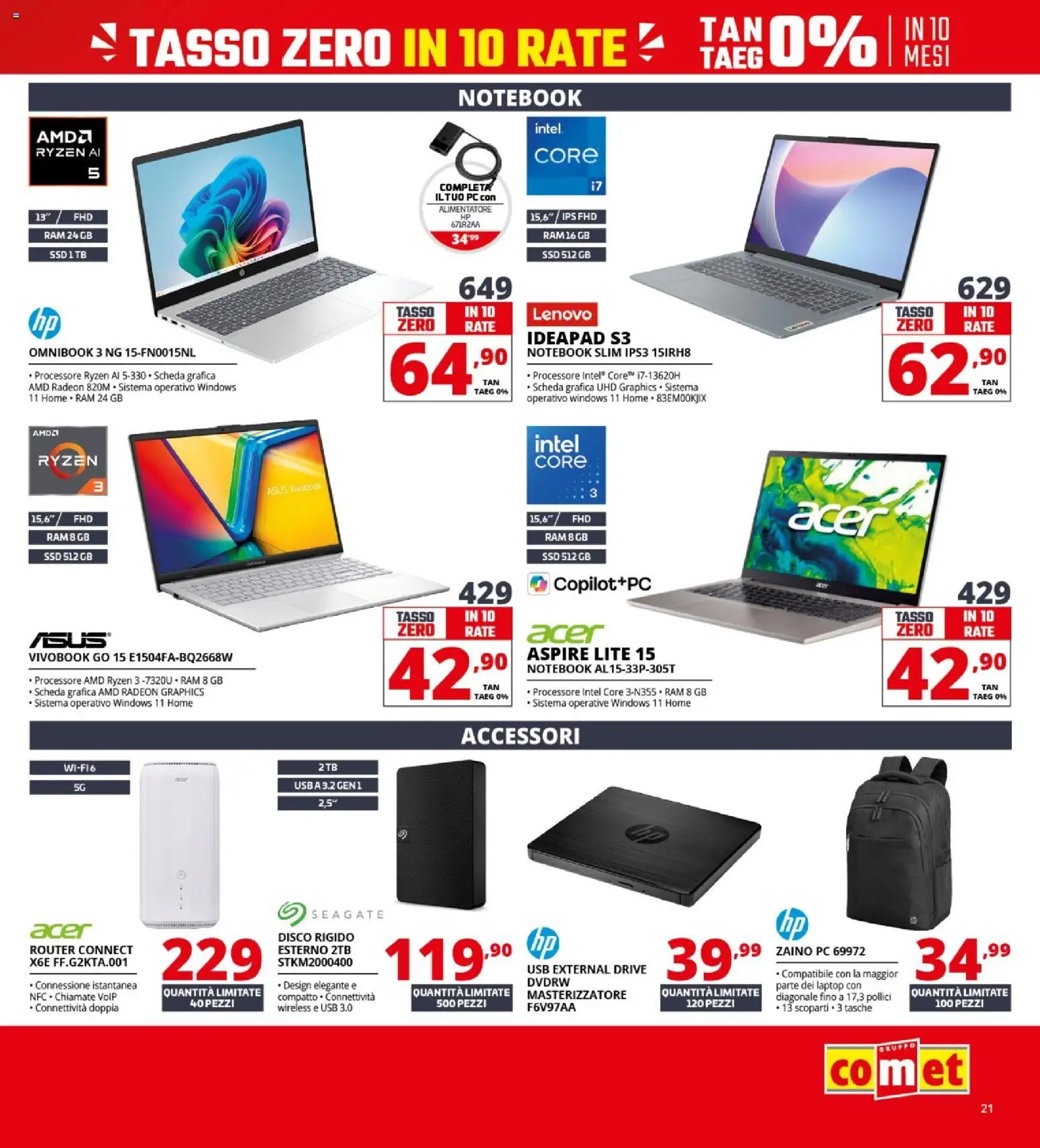 Volantino Comet del 09.04.2026 | Pagina: 21