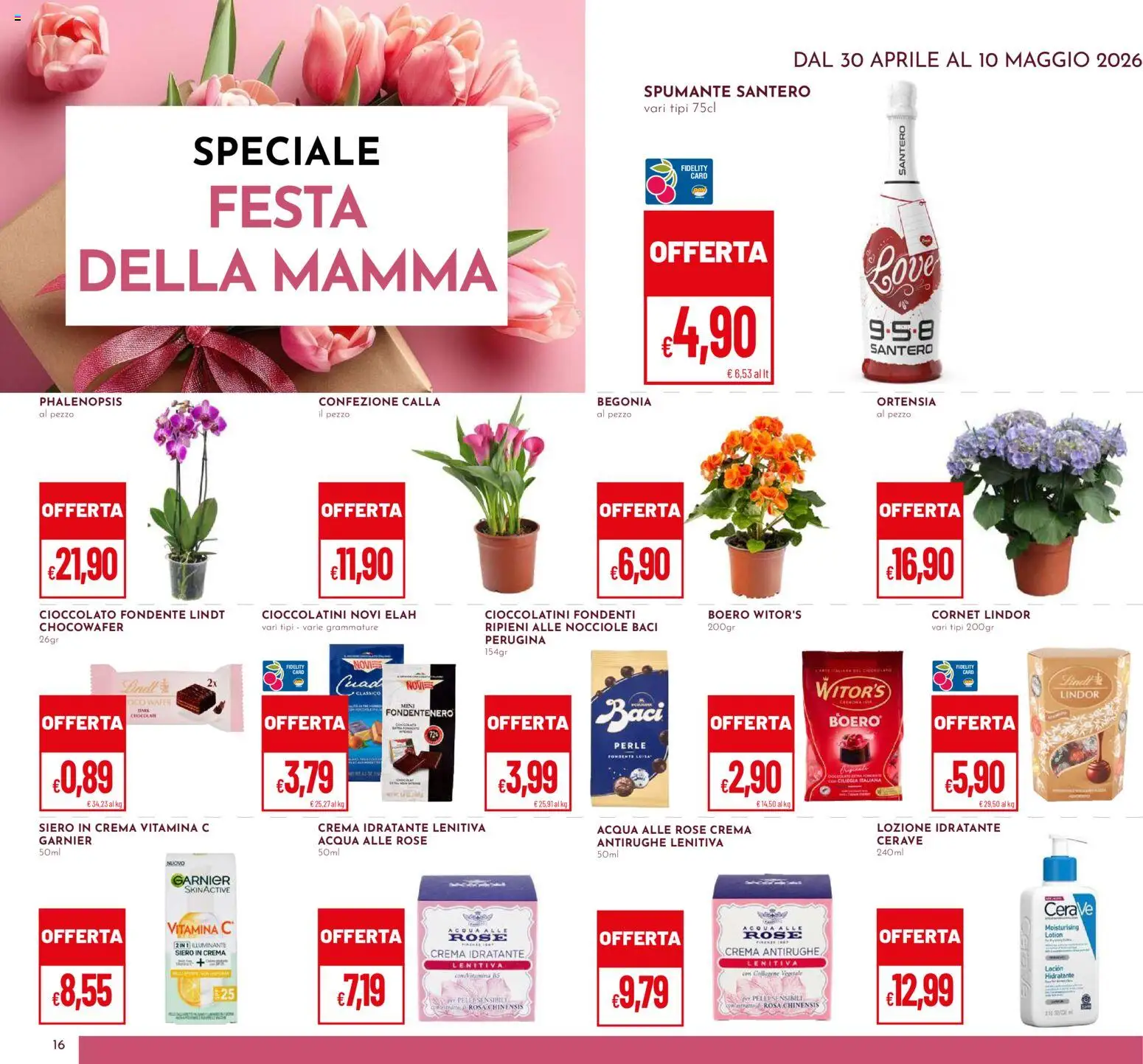 Volantino Pan del 30.04.2026 | Pagina: 16 | Prodotti: Crema, Cioccolato, Nocciole, Spumante