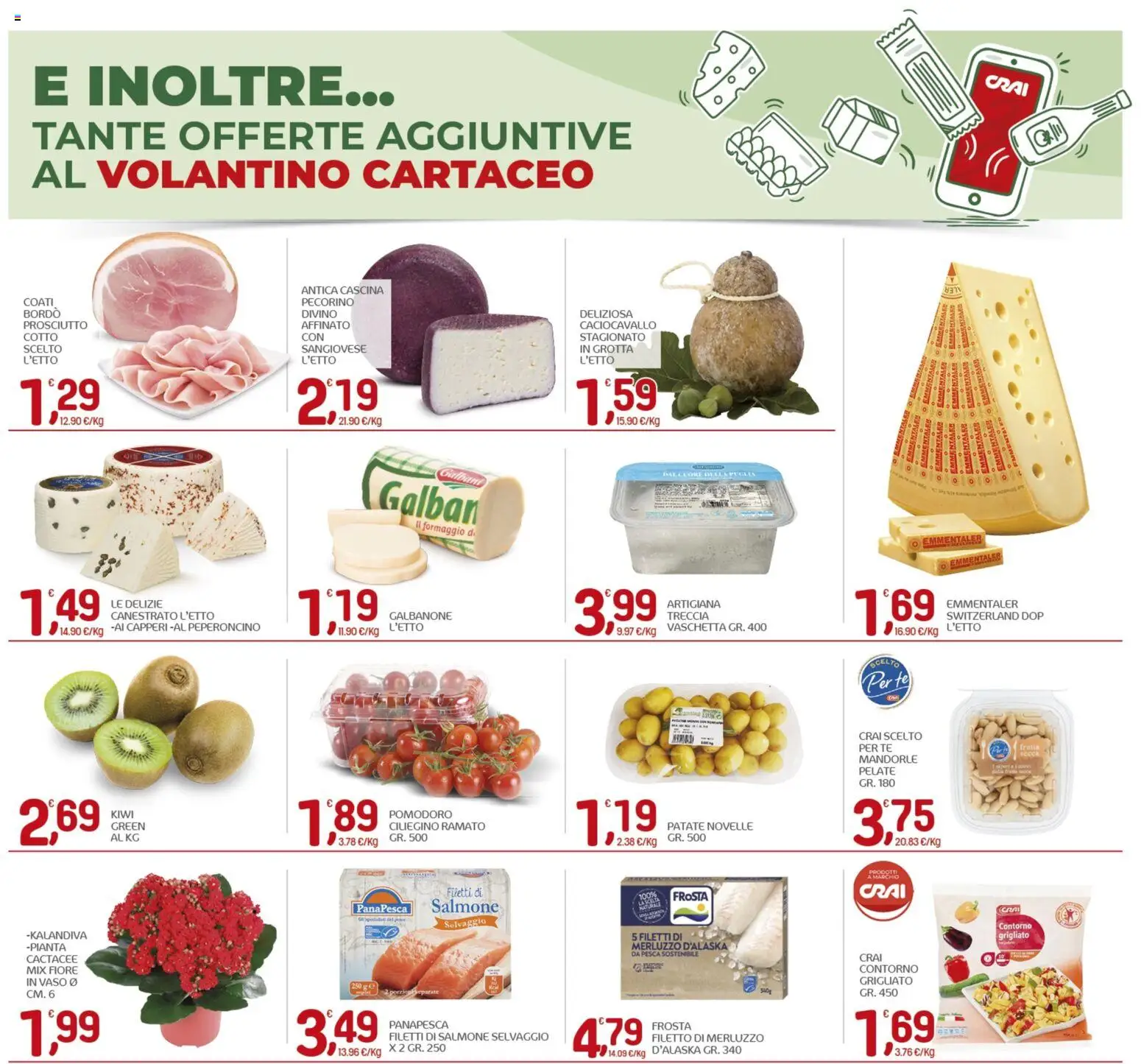 Volantino CRAI del 19.03.2026 | Pagina: 6 | Prodotti: Salmone, Frutta, Peperoncino, Vaso