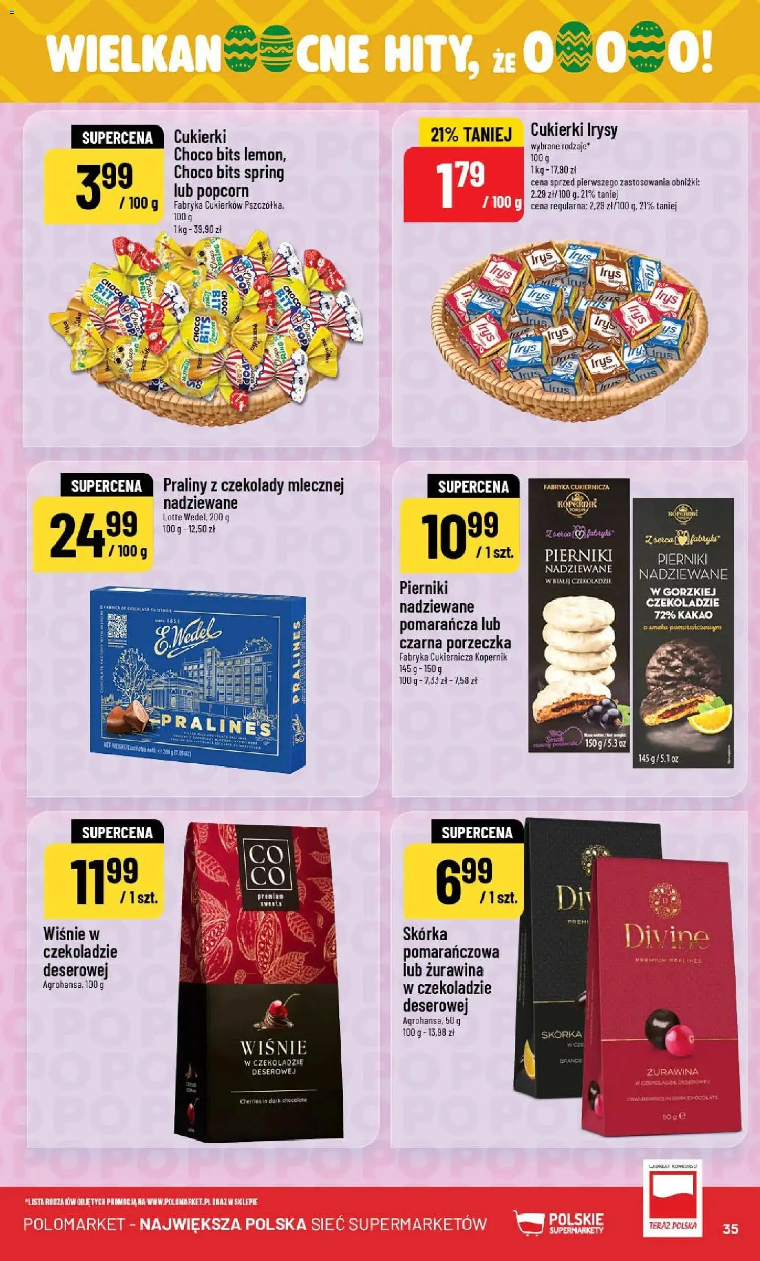 POLOmarket gazetka od 04.03.2026 | Strona: 35 | Produkty: Kakao, Praliny, Popcorn, Cukierki