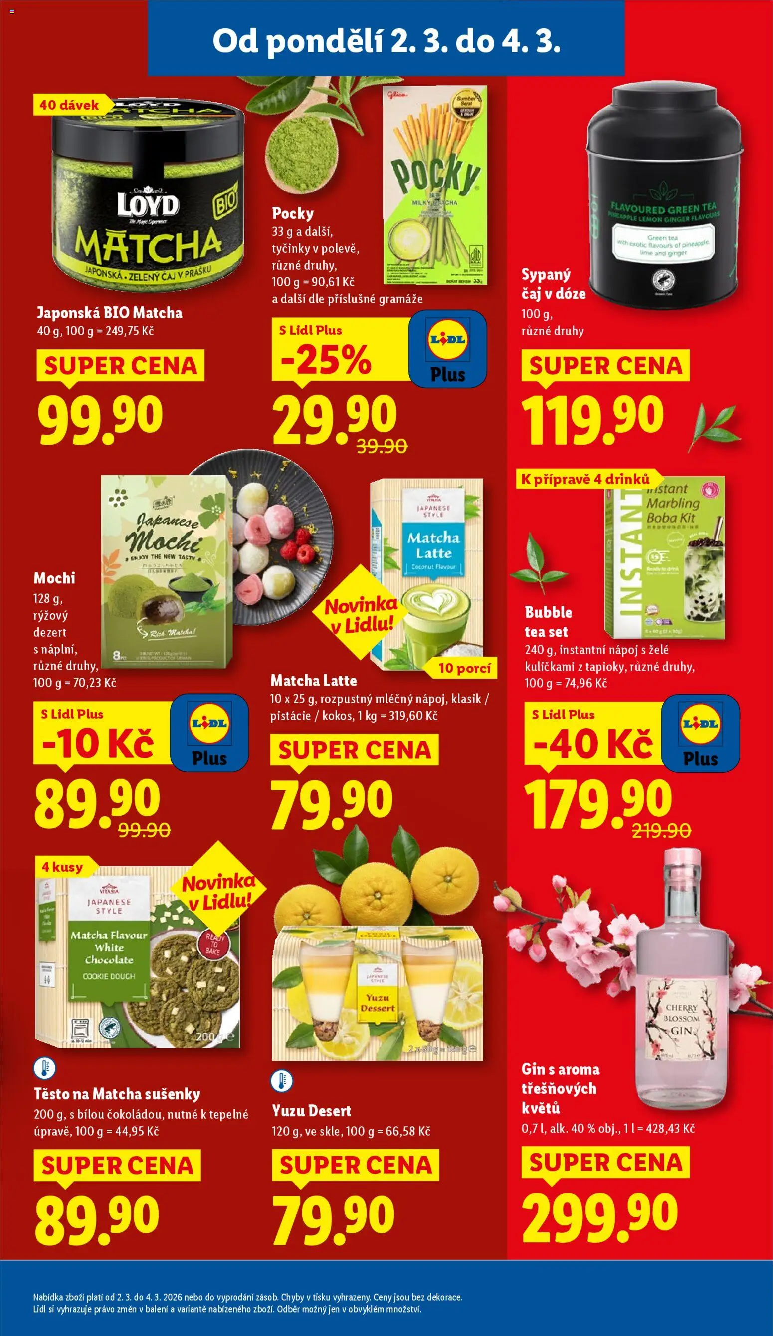 Lidl leták od 02.03.2026 | Strana: 21 | Produkty: Zelený čaj, Tyčinky, Matcha Tea, Pocky