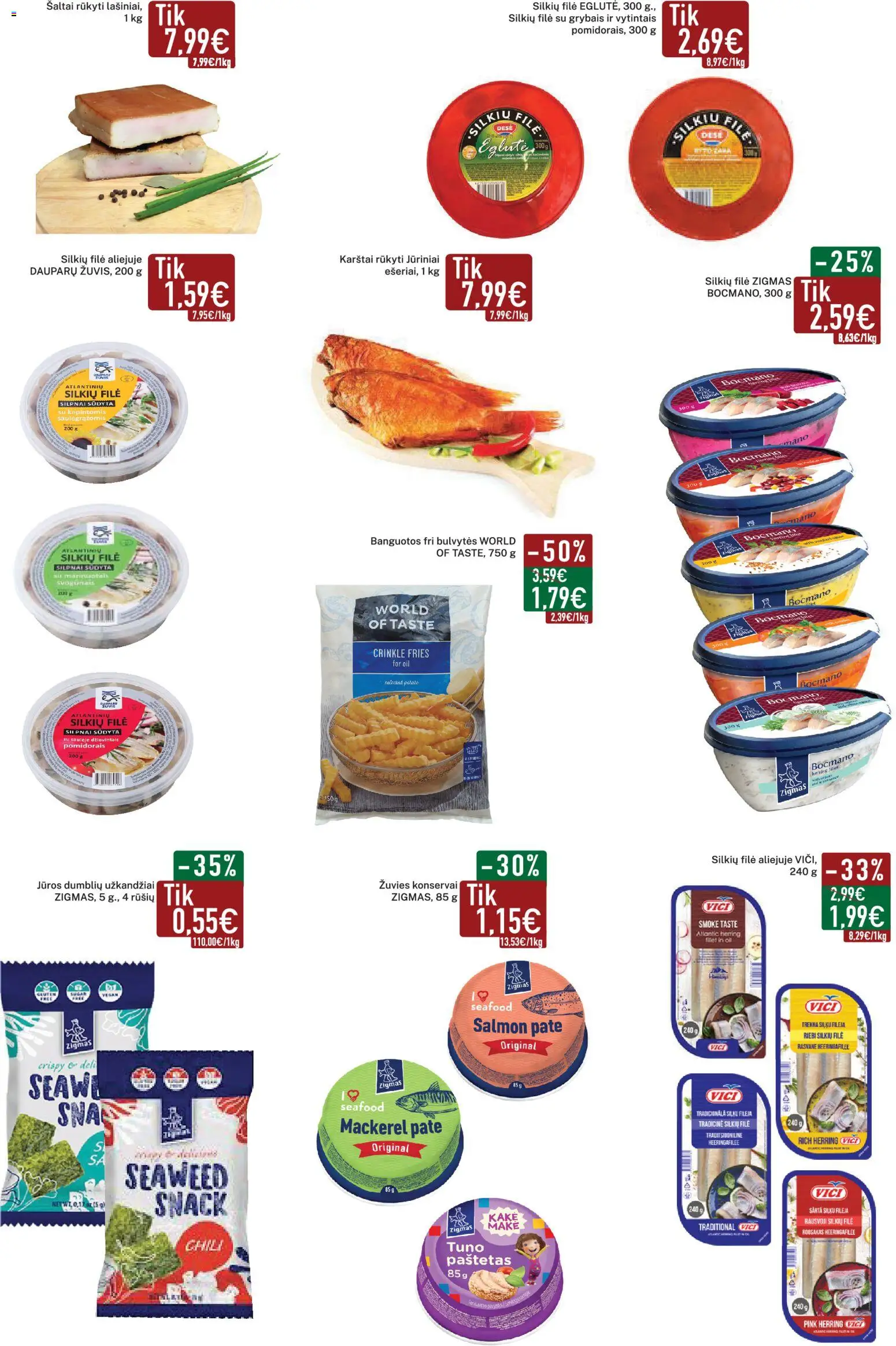 Elimart - TAU akcijos nuo 05.01.2026 | Puslapis: 3 | Prekių: Silkių filė, Konservai