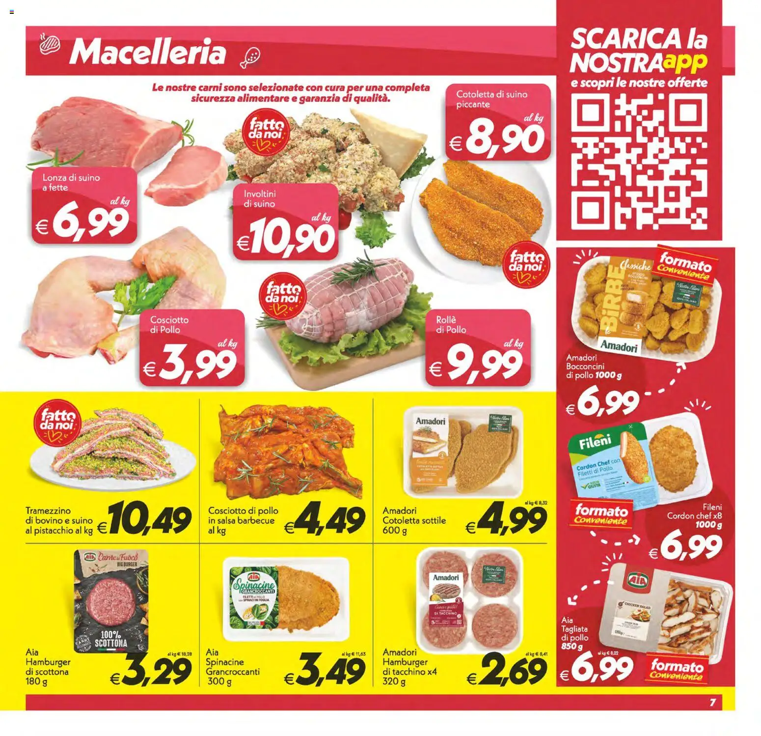 Volantino SuperConveniente del 24.10.2025 | Pagina: 7 | Prodotti: Suino, Barbecue, Tramezzino, Hamburger