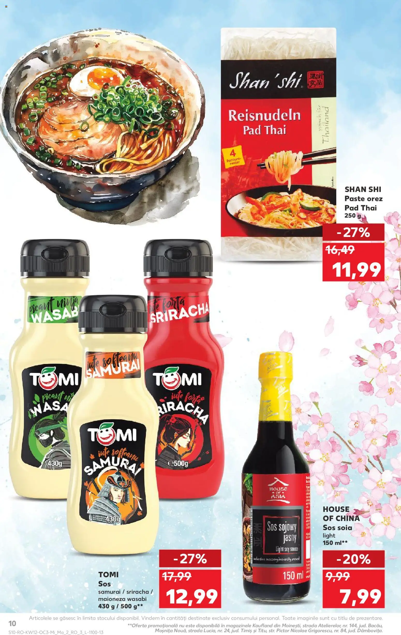 Noul catalog Kaufland – valabil de la 18.03.2026 | Pagină: 10 | Produse: Orez, Noodles, Maioneză, Sos