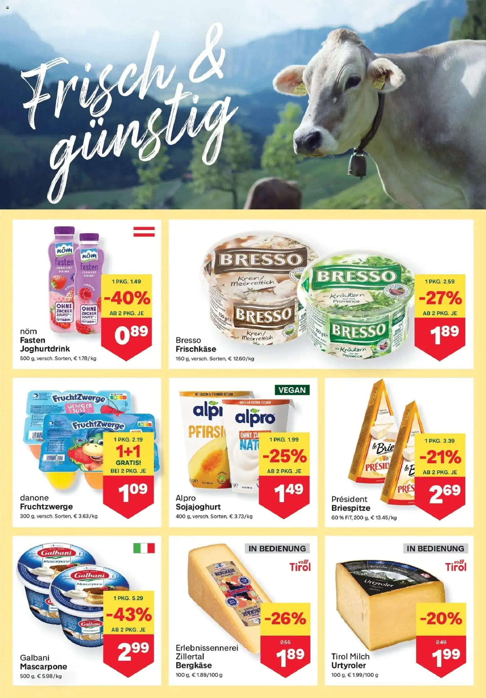 MPREIS Saalbach gültig ab 09.04.2026 | Seite: 5 | Produkte: Zucker, Milch, Joghurt