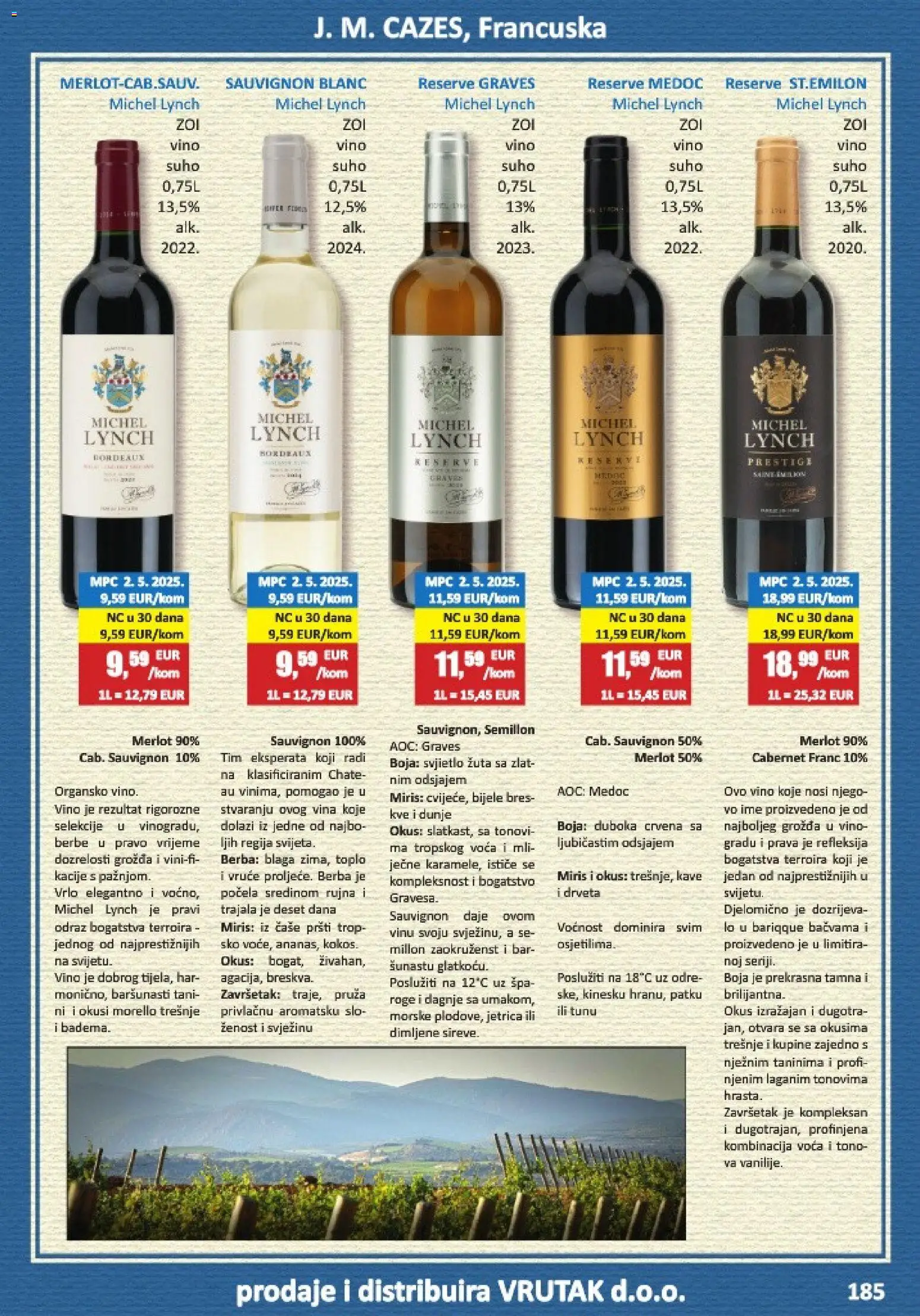 Vrutak katalog | vrijedi od 01.11.2025 | Stranica: 185 | Proizvodi: Miris, Vino, Čaše, Dagnje