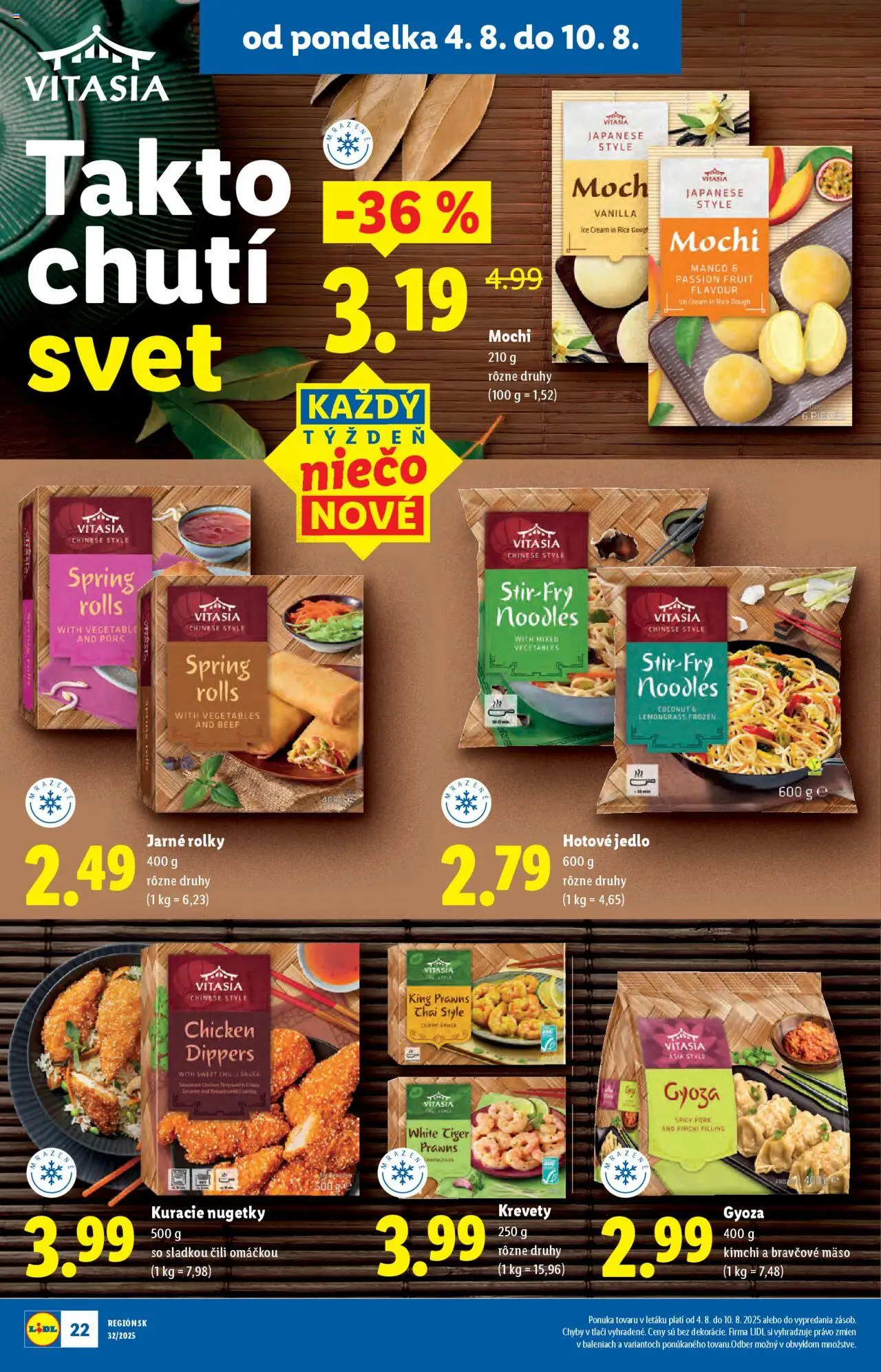 Lidl leták │ platný od 04.08.2025 | Strana: 24 | Produkty: Krevety, Chilli, Bravčové mäso, Mango