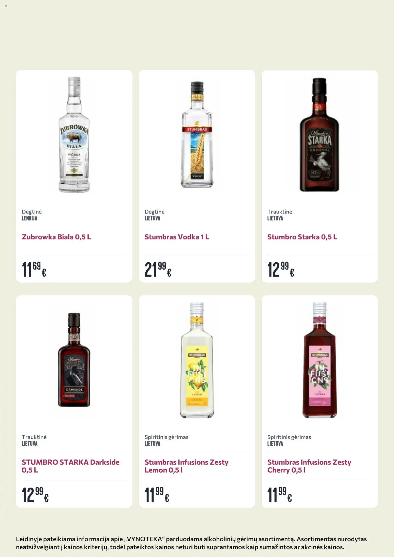 VYNOTEKA akcijos nuo 20.04.2026 | Puslapis: 4 | Prekių: Degtinė