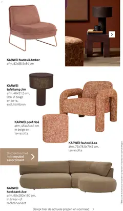 KARWEI - Woonspecial Meublels 2025 - Voorbeeld van een folder van KARWEI, geldig van 29.09.2025 | Pagina: 9 | Producten: Fauteuil, Papier blanc