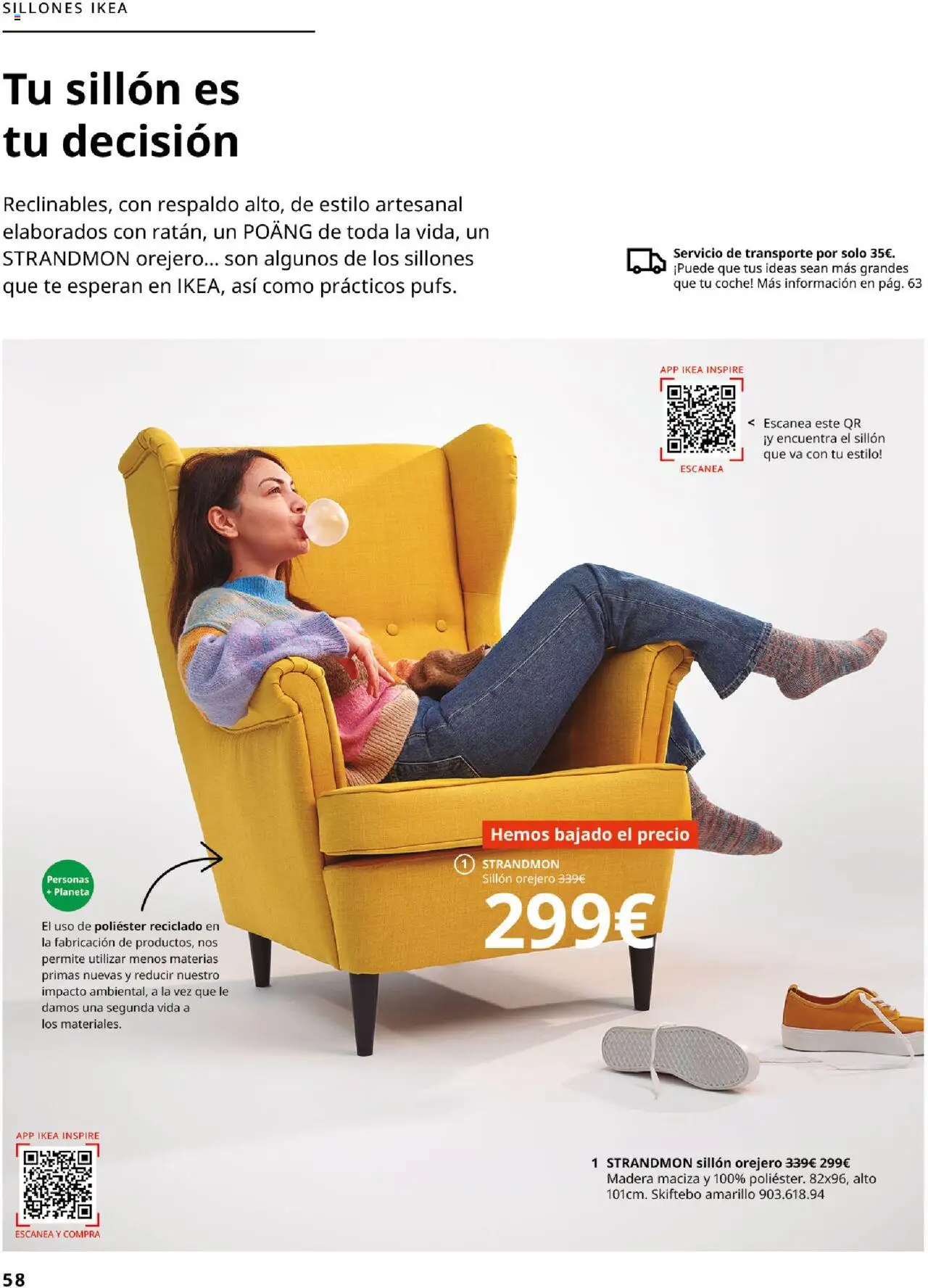 Catálogo IKEA Salones │ válido desde el 17.02.2025 | Página: 58 | Productos: Té, Sillón