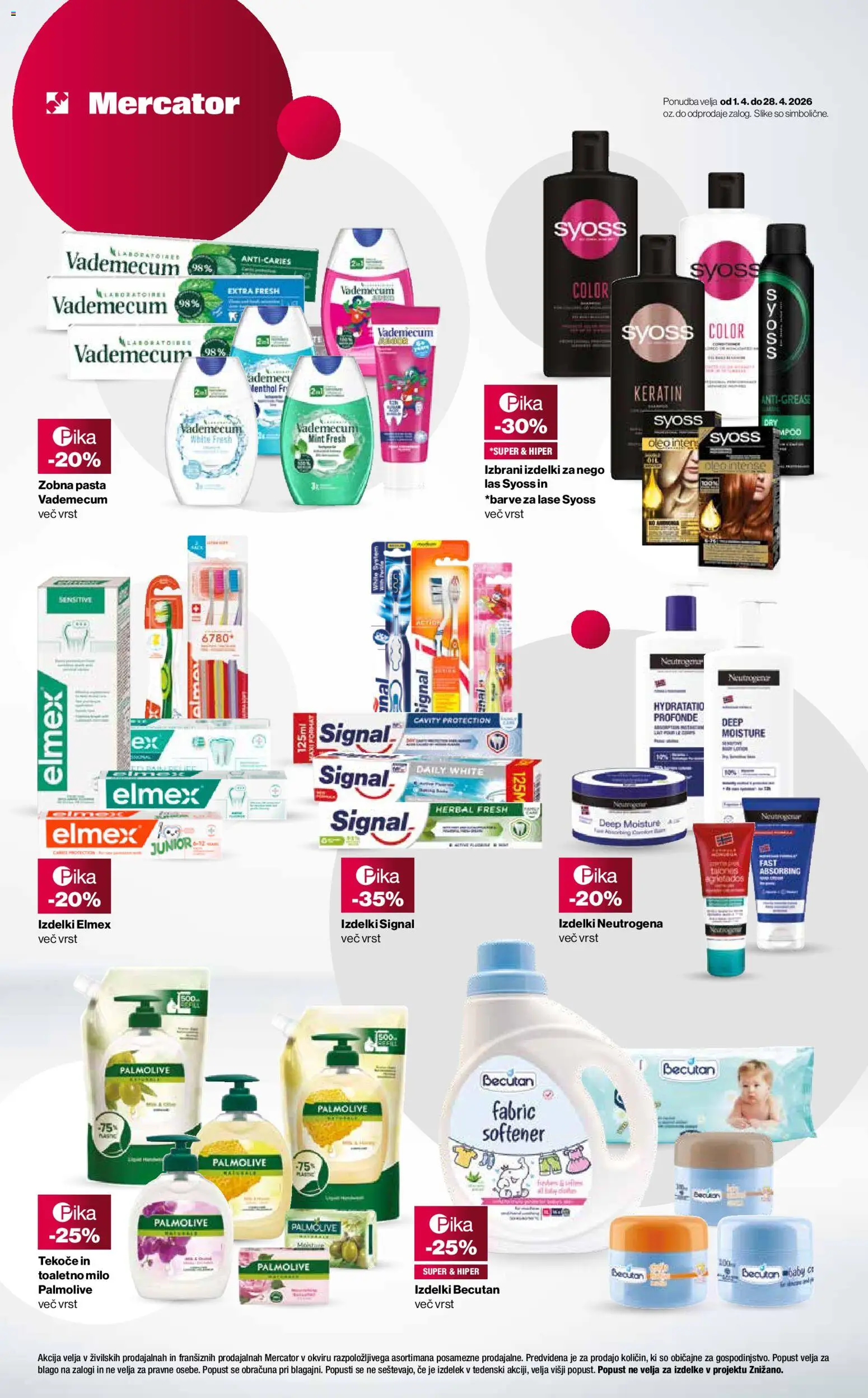 Novi Mercator katalog ponudbe – veljaven od 07.04.2026 | Stran: 3 | Izdelki: Milo, Zobna pasta