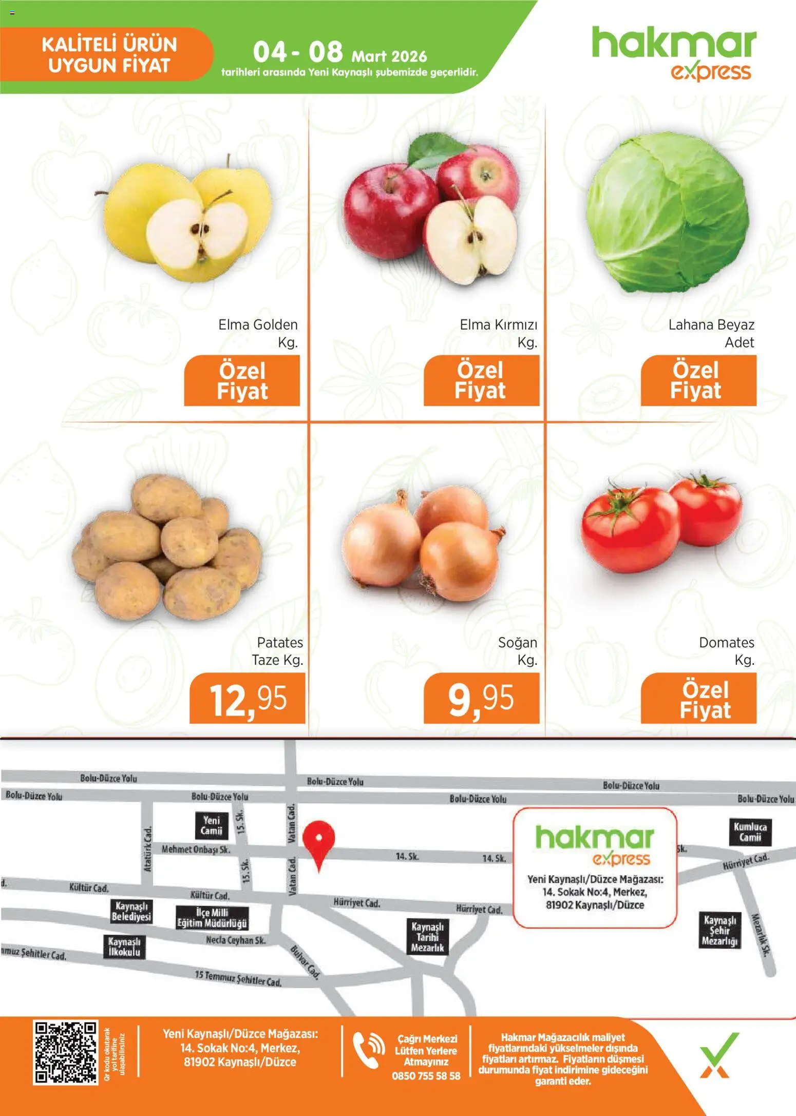 Hakmar Express - Açılış Mağazalarımız - 04.03.2026 tarihinden itibaren geçerlidir | Sayfa: 4 | Ürünler: Elma, Patates, Soğan, Lahana
